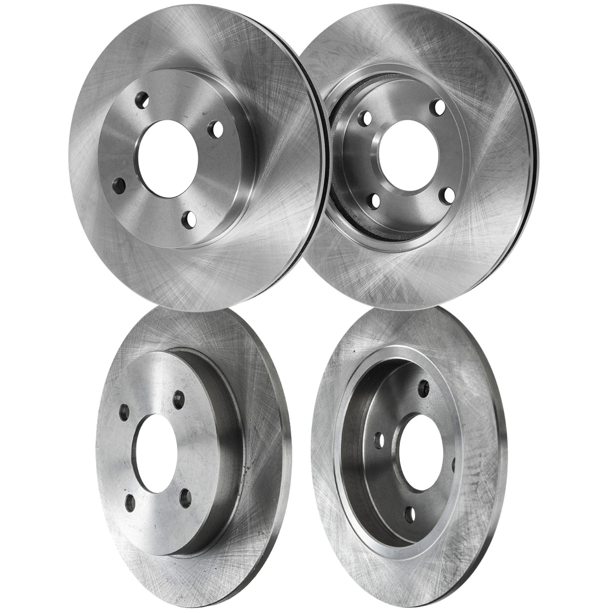 AM FOCUS 01-04 FRONT AND REAR BRAKE DISC 4 Wheel Set SKU SET STPL27110027-4 OEM 1S4Z2C026BA YS4Z1125BA YS4Z112