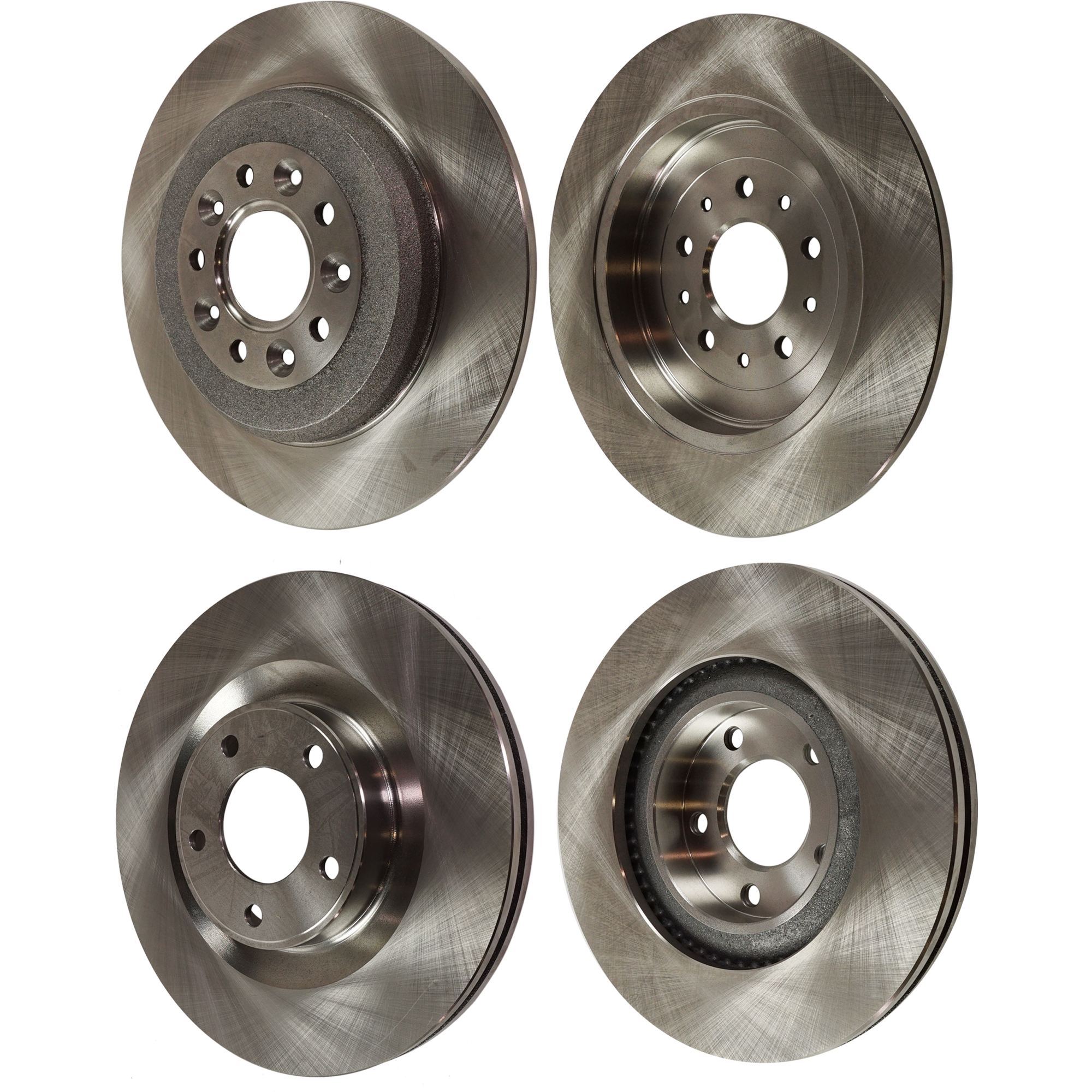 AM EDGE 11-14 MKX 11-15 FRONT AND REAR BRAKE DISC 4 Wheel Set SKU SET STPL27110042-4 B OEM 5F9Z2C026BA 7T4Z1125A