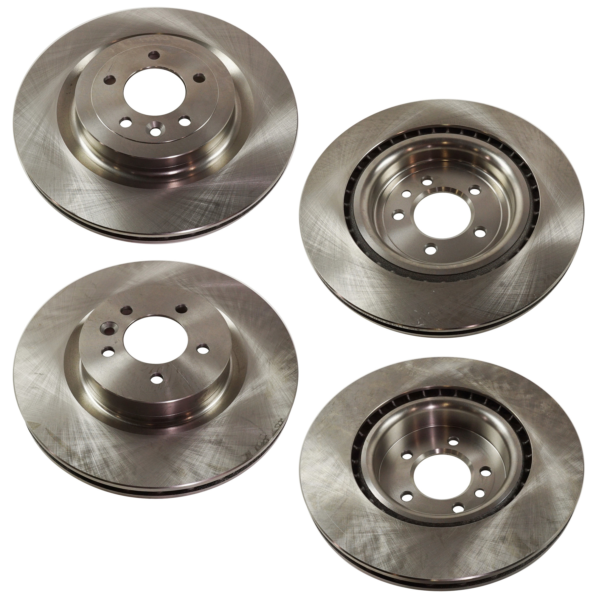 AM RANGE ROVER RANGE ROVER SPORT 14-17 FRONT AND REAR BRAKE DISC 4 Wheel Set Plain Surface Vented 5 Lugs SKU SET STPL27110051-4 C OEM 34333-45434-900964-60011011-34