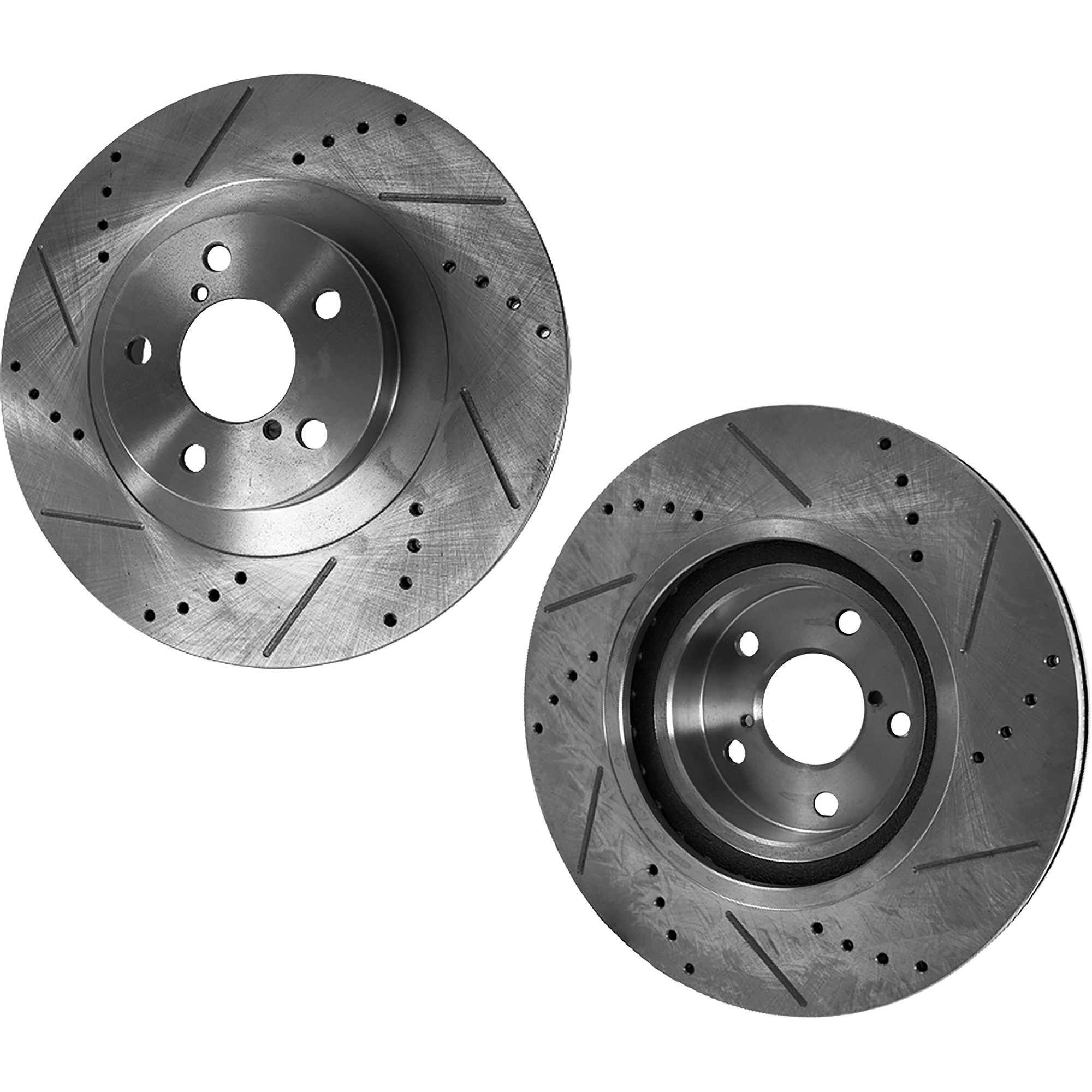 AM RX300-99-03 HIGHLANDER 01-07 FRONT BRAKE DISC RH AND LH Drilled and Slotted SKU SET STPL27110056DRS2 OEM 31266-31331-60404-96820-145324