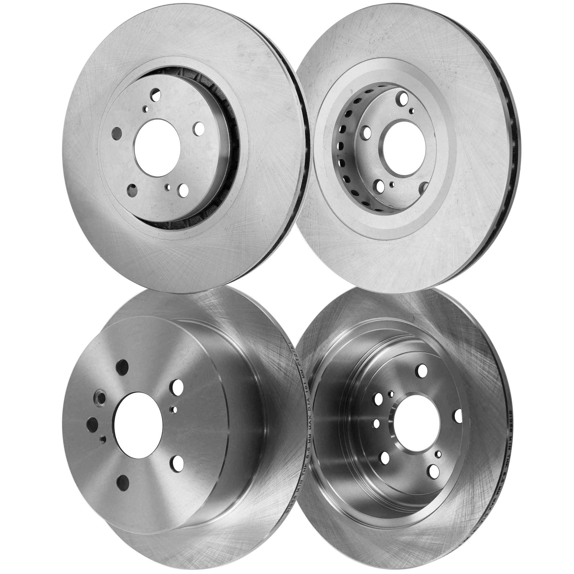 AM RX330-04-06 RX350-07-09 FRONT AND REAR BRAKE DISC 4 Wheel Set SKU SET STPL27110057-4 OEM 4351248081-4243148041-424310E0