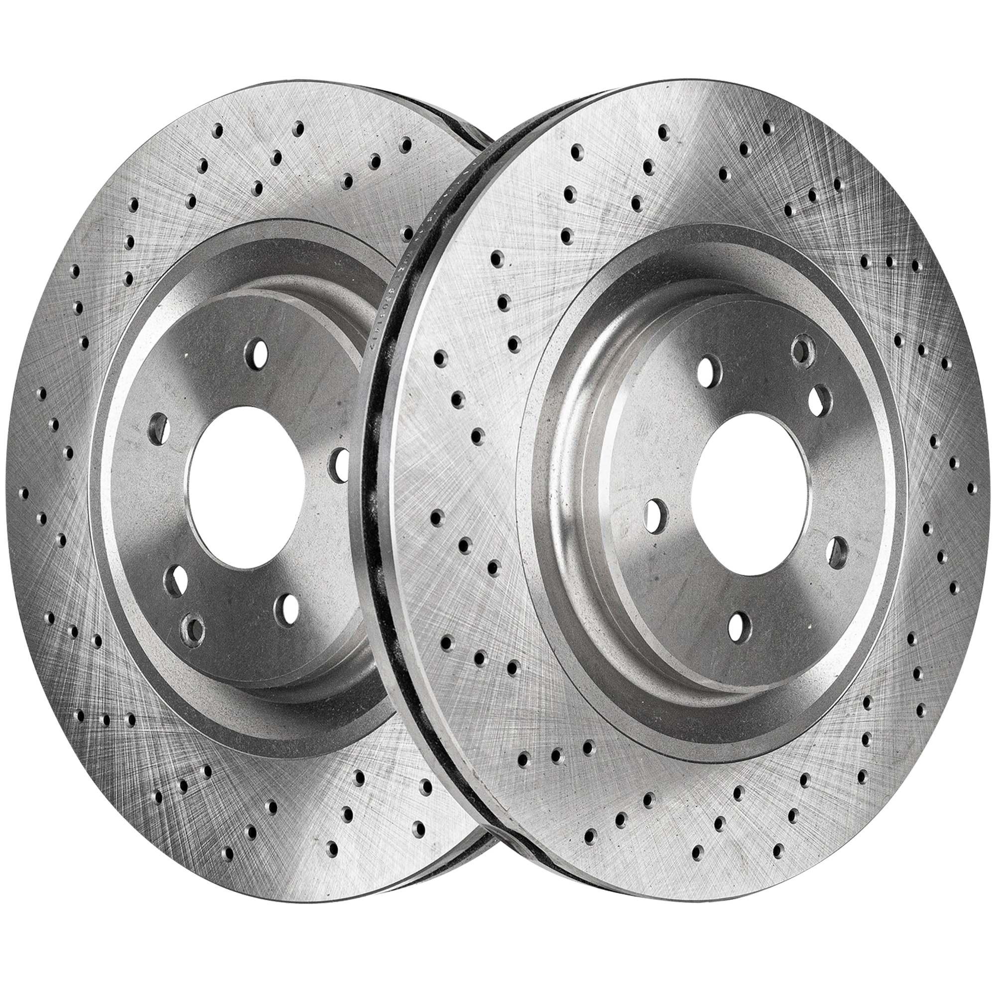 AM CLK500-03-06 SLK55 AMG 05-11 FRONT BRAKE DISC RH AND LH 2 Wheel Set SKU SET STPM27110015-2 OEM 34-282-343-384-551-100-000-000-000