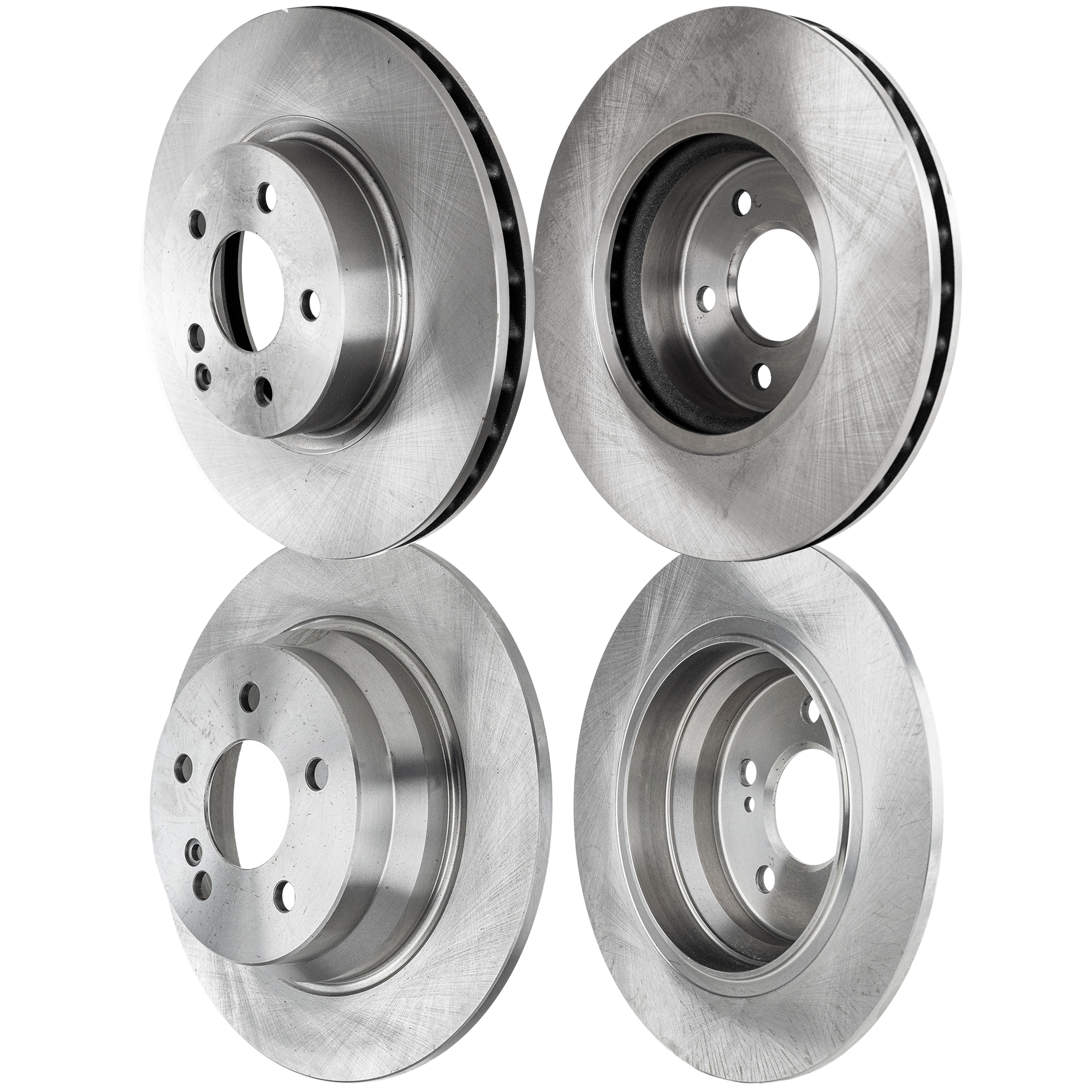 AM E350-06-06 E500-04-06 FRONT AND REAR BRAKE DISC 4 Wheel Set SKU SET STPM27110040-4 B OEM 2114230712-000423101207-211421