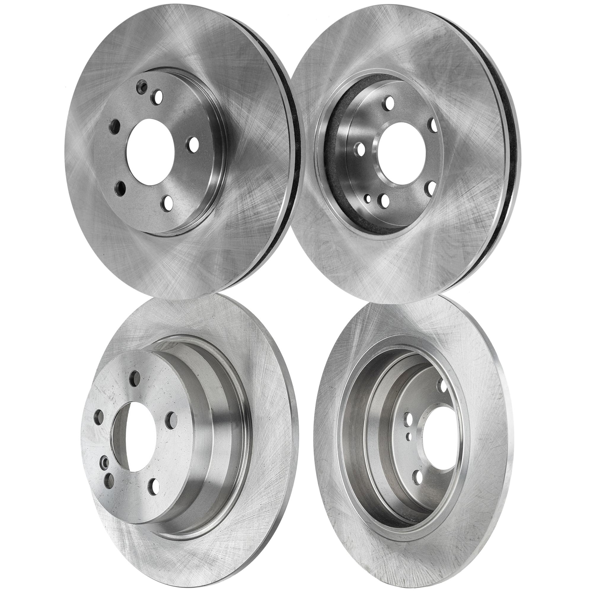 AM E320-04-05 FRONT AND REAR BRAKE DISC 4 Wheel Set SKU SET STPM27110044-4 B OEM 2114230712-000423101207-34324