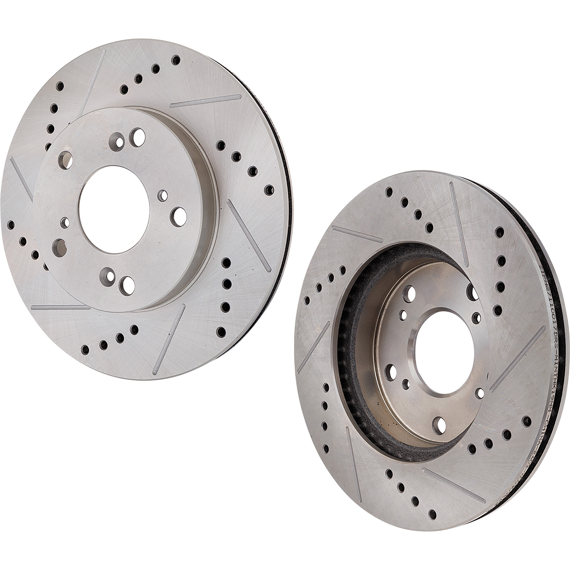 AM ECLIPSE 94-05 LANCER 05-06 REAR BRAKE DISC Drilled and Slotted SKU SET STPM27110048DRS2 OEM 19870-31147-63600-76627-86506