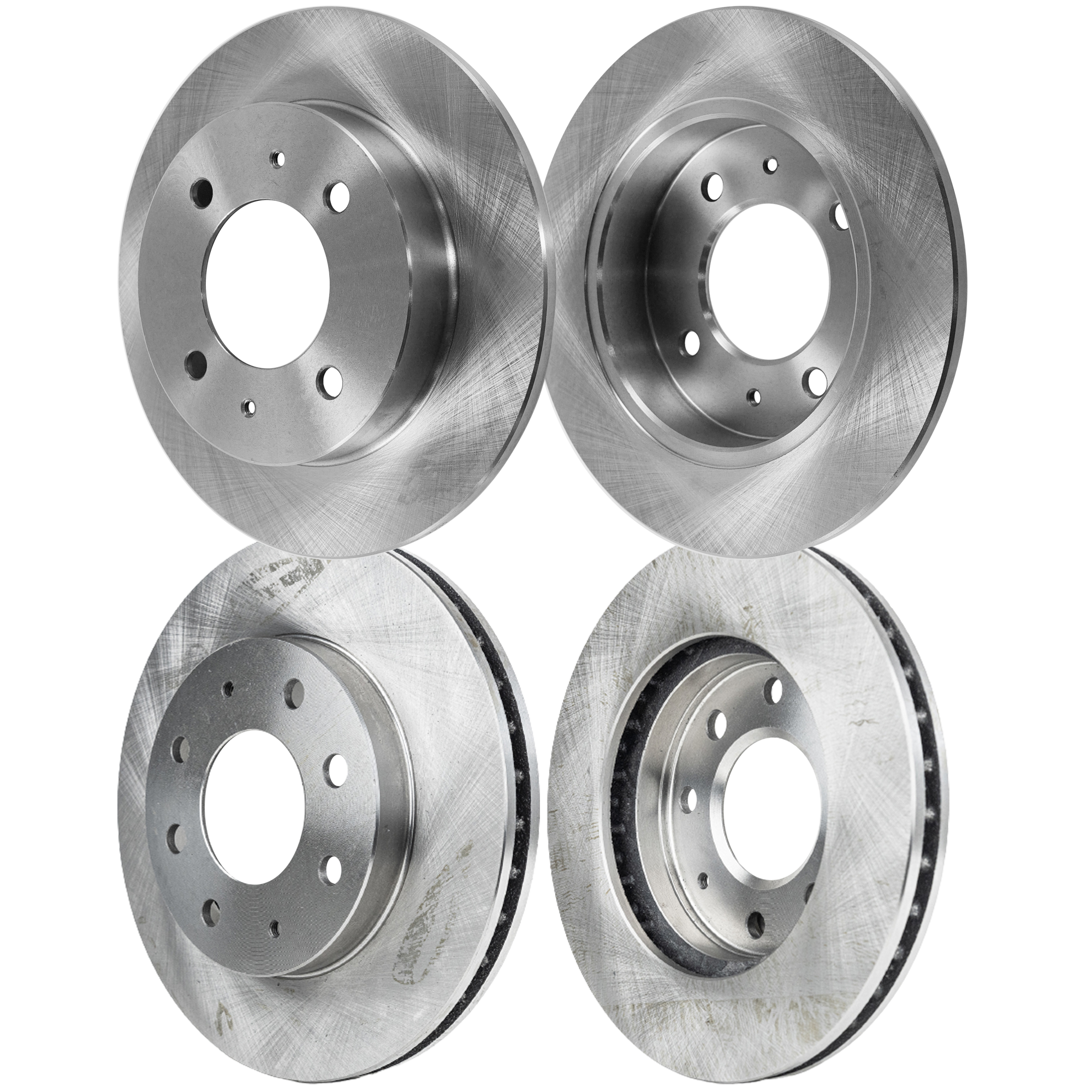 AM ELANTRA 98-06 TIBURON 99-01 FRONT AND REAR BRAKE DISC 4 Wheel Set SKU SET STPM27110056-4 A OEM 5841129300-5841129310 MB668886