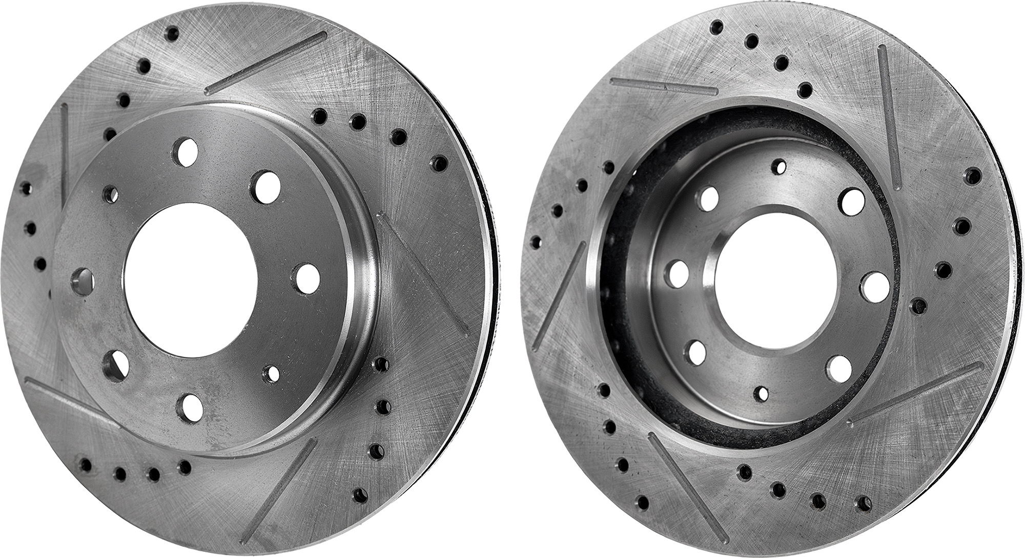 AM GALANT 88-98 LANCER 02-07 FRONT BRAKE DISC RH AND LH Drilled and Slotted SKU SET STPM27110056DRS2 OEM 325-19333-19937-25364-3106