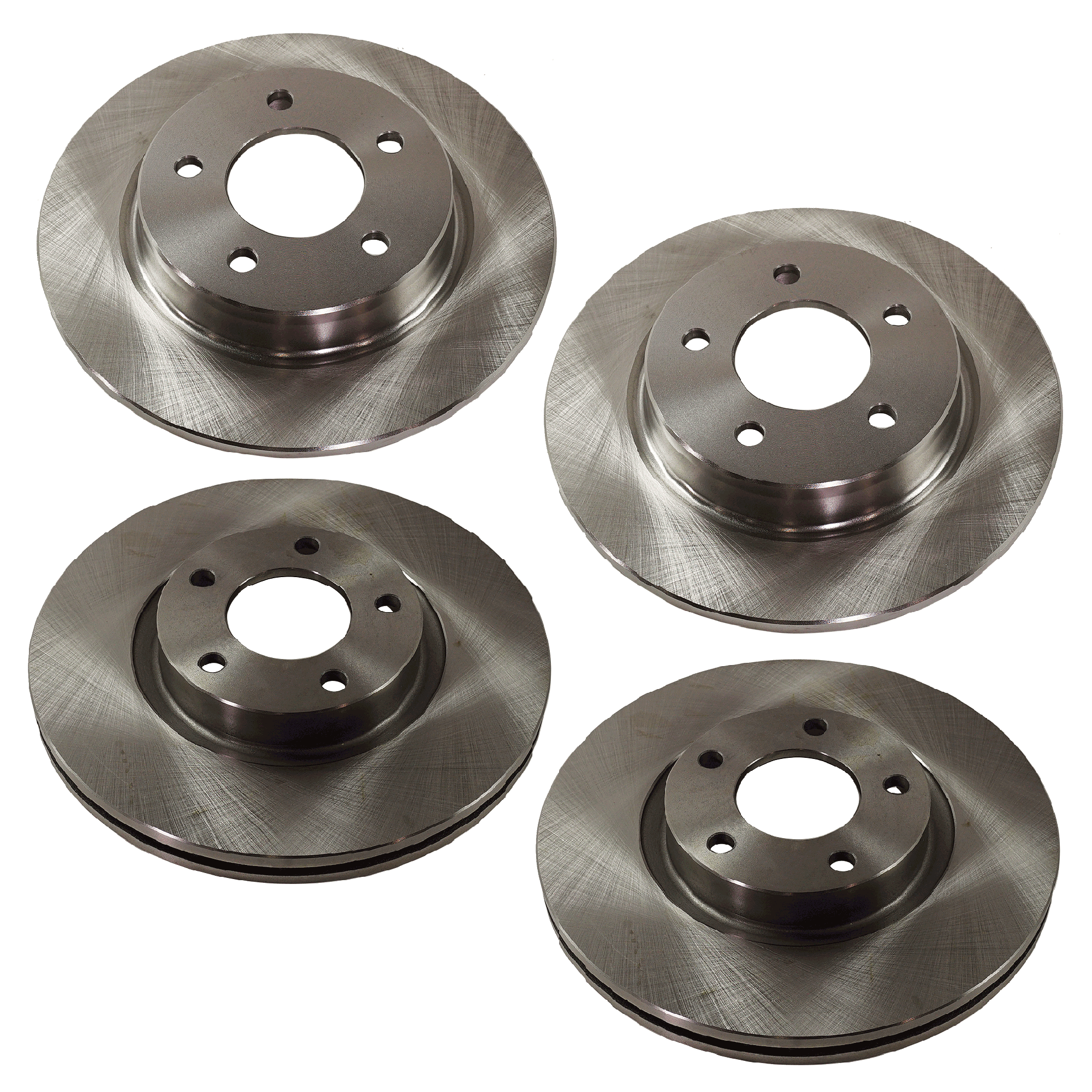 AM 3-04-13-3 SPORT 12-13 FRONT AND REAR BRAKE DISC 4 Wheel Set SKU SET STPM27110067-4 B OEM BP6Y3325XD C26Y3325XA C26Y3325