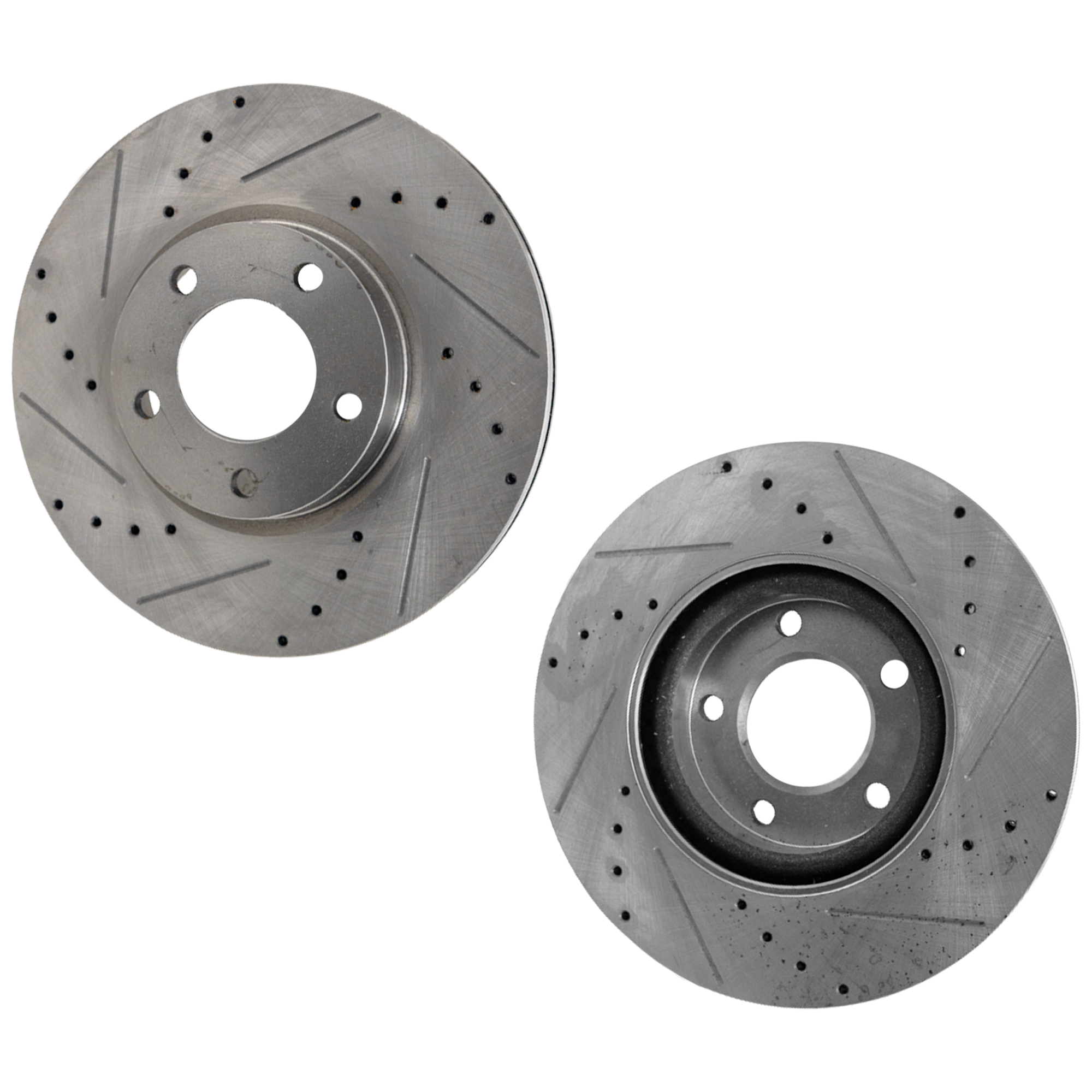 AM MAZDA 3-04-13-5-06-17 FRONT BRAKE DISC RH AND LH Drilled and Slotted SKU SET STPM27110067DRS2 OEM 19370-31363-980283-48880283-60