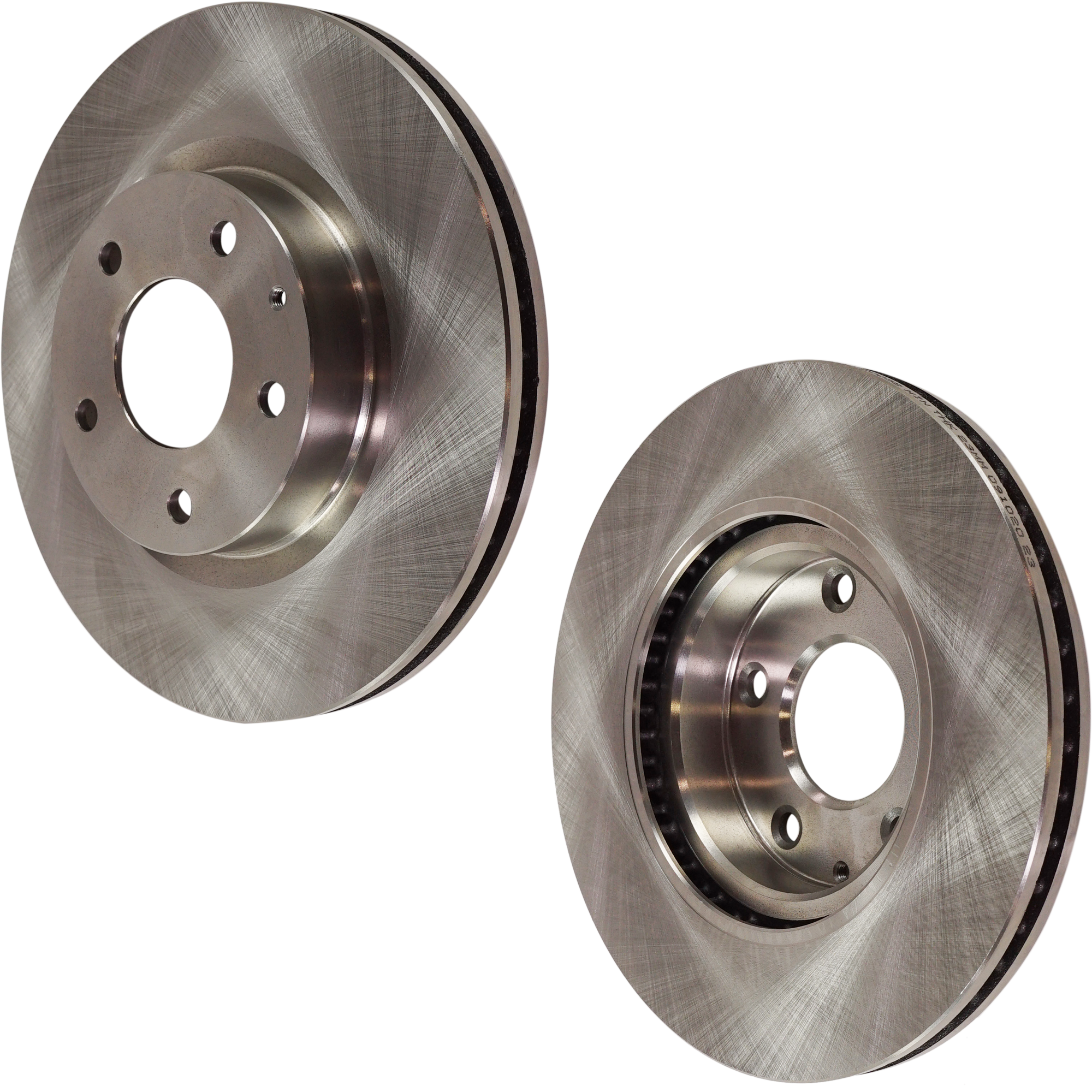 AM MAZDA 3-14-18 CX 3-16-21 FRONT BRAKE DISC 2 Wheel Set Plain Surface Vented 5 Lugs SKU SET STPM27110069-2 OEM B45G33251A