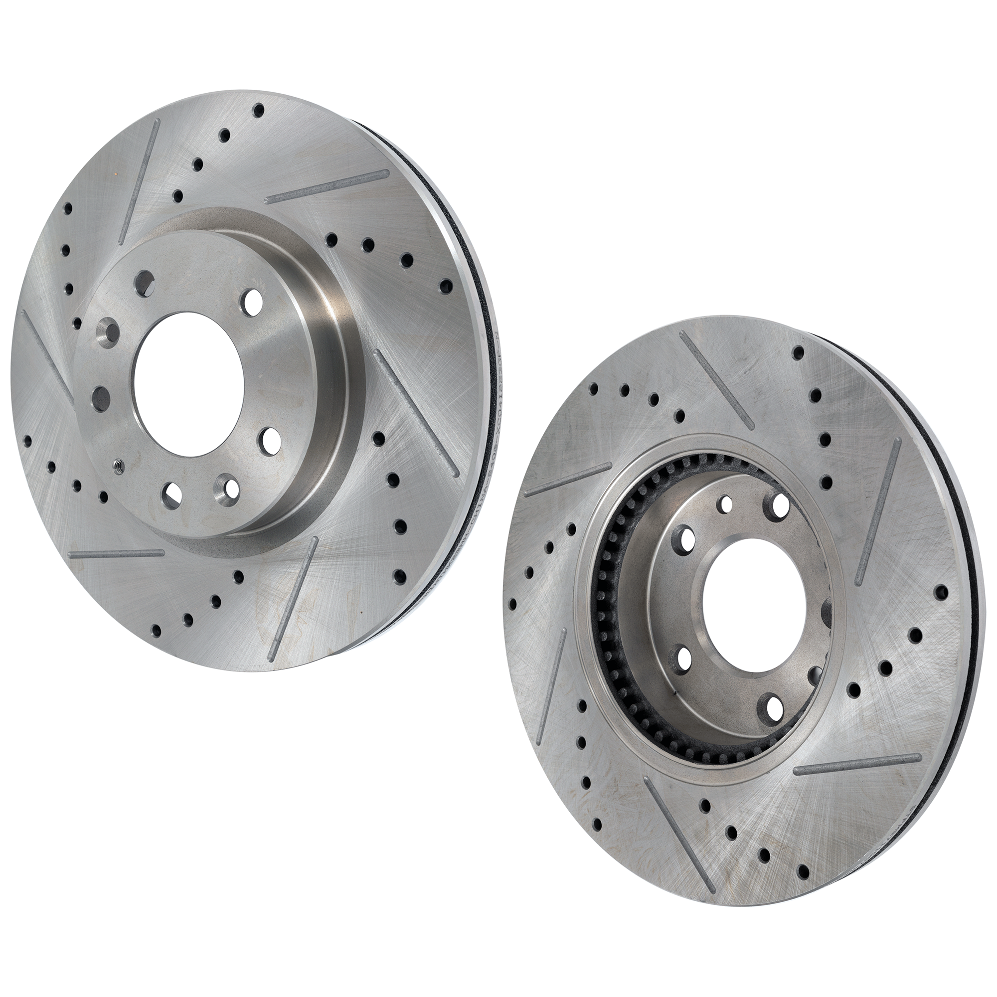AM FUSION 06-12 MAZDA 6-06-13 FRONT BRAKE DISC Drilled and Slotted SKU SET STPM27110074DRS2 OEM 42151-54142-145668-492745-6804