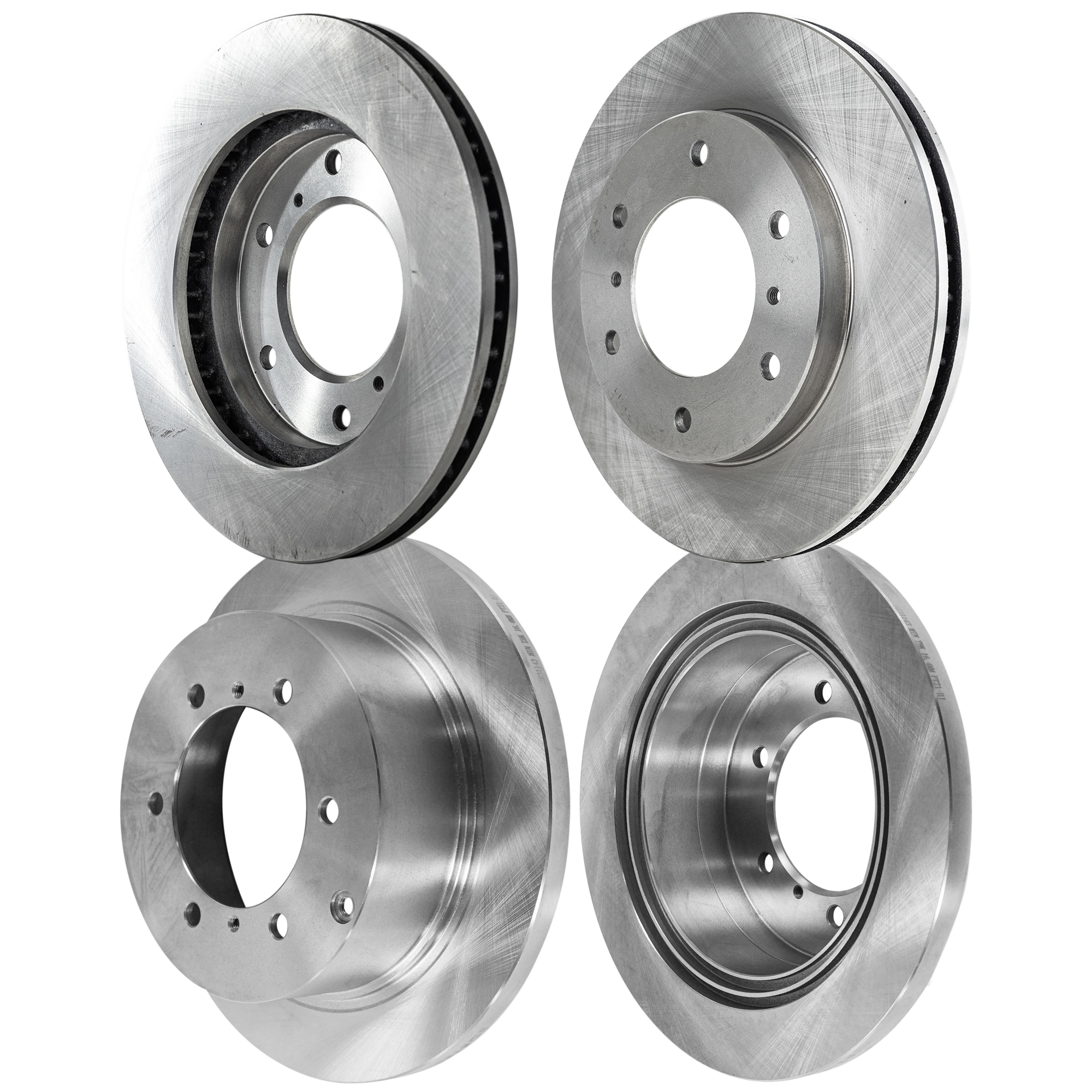 AM MONTERO 00-00 FRONT AND REAR BRAKE DISC RH AND LH 4 Wheel Set Plain Surface SKU SET STPM27110098-4 A OEM MR407116 MR407289 MB618797