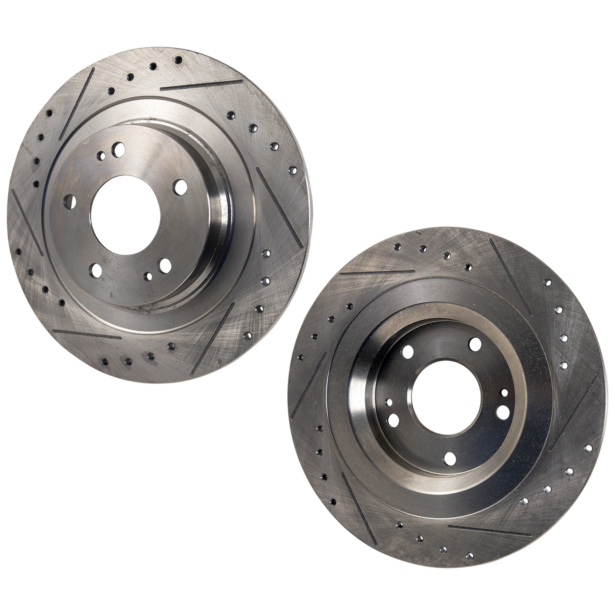 AM OUTLANDER SPORT 13-20 OUTLANDER PHEV 18-22 REAR BRAKE DISC RH AND LH Drilled and Slotted SKU SET STPM27110109DRS2 OEM 44795-850347-60072063-901520G