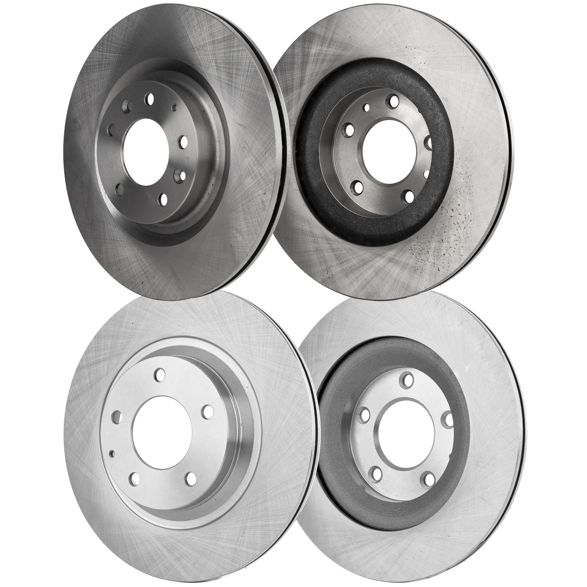 AM RX 8-04-11 FRONT AND REAR BRAKE DISC 4 Wheel Set SKU SET STPM27110114-4 OEM F16033251A F15733251A F1512625