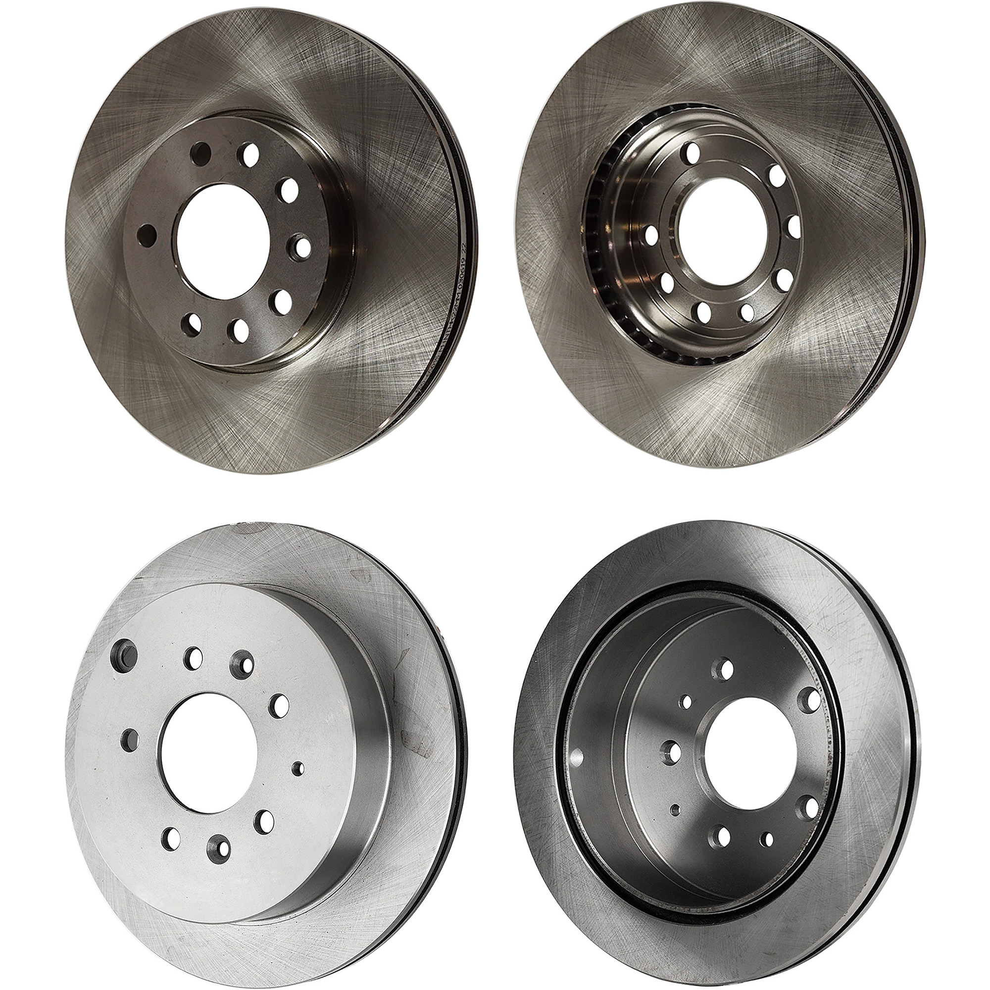 AM 929-92-95 FRONT AND REAR BRAKE DISC RH AND LH 4 Wheel Set Plain Surface SKU SET STPM27110123-4 OEM 35-19986-22713-31051-31255-862