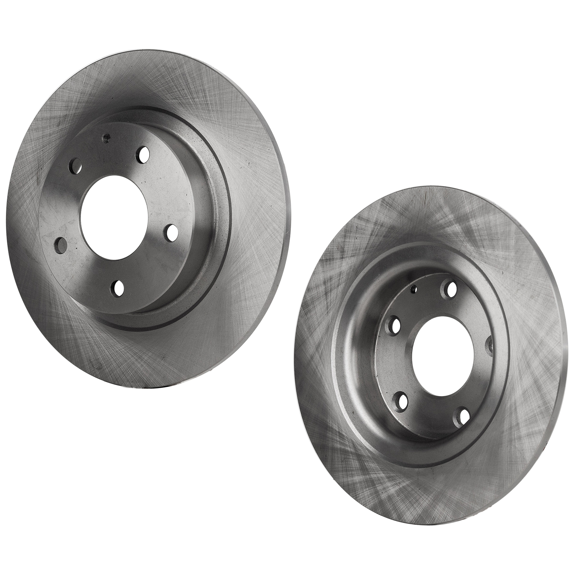 AM MAZDA 6-14-18 FRONT AND REAR BRAKE DISC 2 Wheel Set Plain Surface 5 Lugs SKU SET STPM271101262A OEM 44-772-448-930-833-500-000-000-000