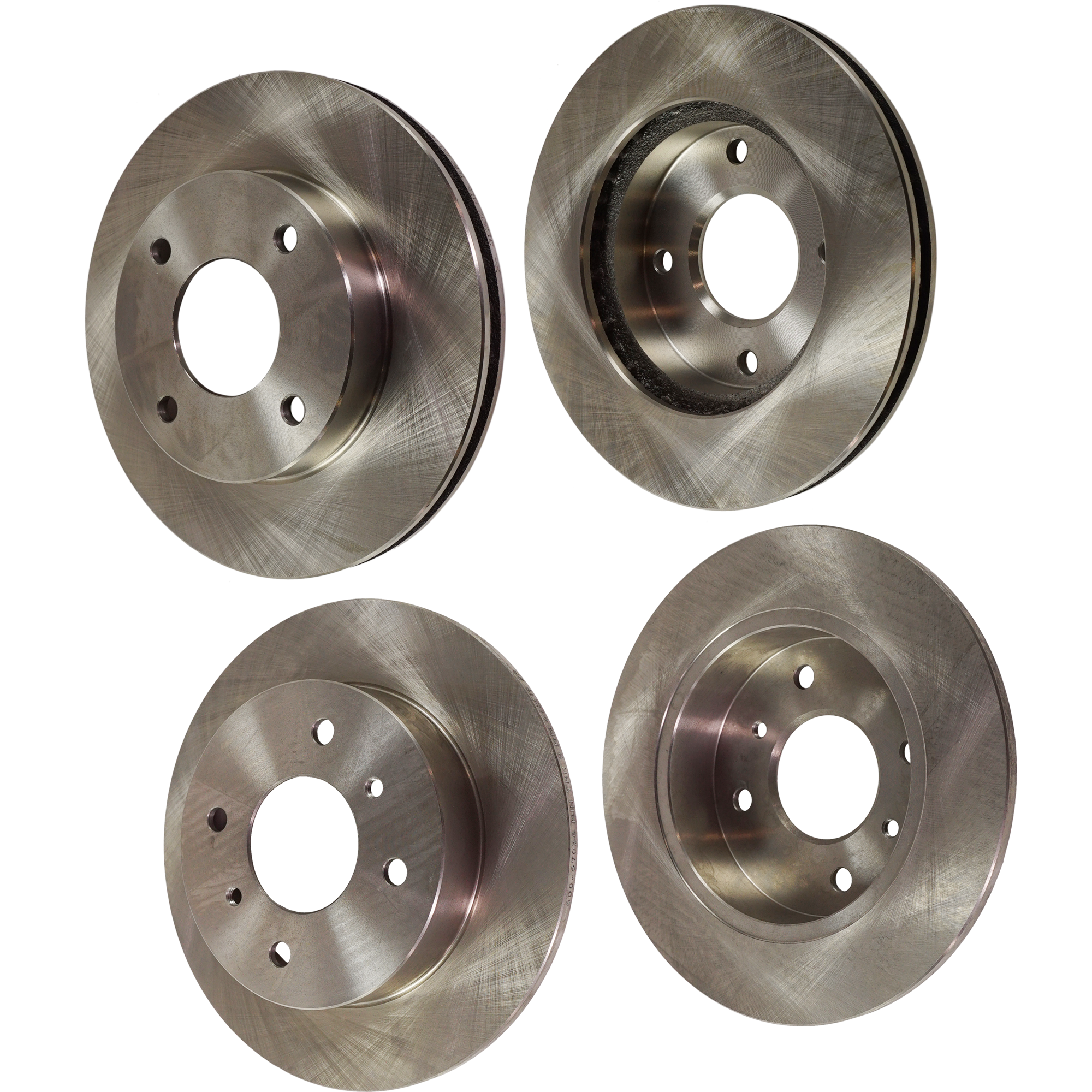 AM G20-91-96 STANZA 90-92 FRONT AND REAR BRAKE DISC 4 Wheel Set SKU SET STPN27110002-4 OEM 4020671E06-4020671E01-4020671E