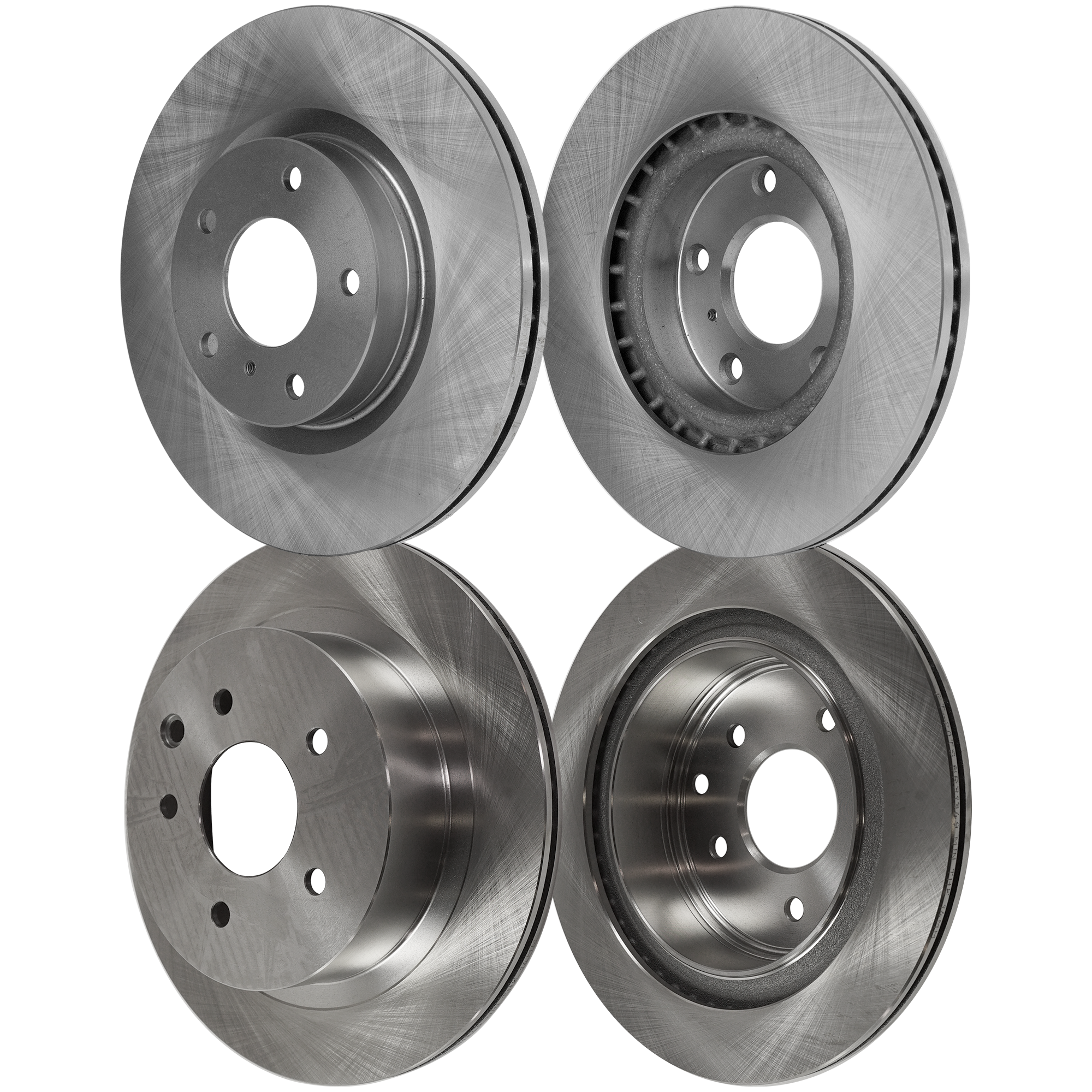 AM 350Z G35-03-05 FRONT AND REAR BRAKE DISC 4 Wheel Set SKU SET STPN27110010-4 OEM 40206AM800-402069J400-432068H3
