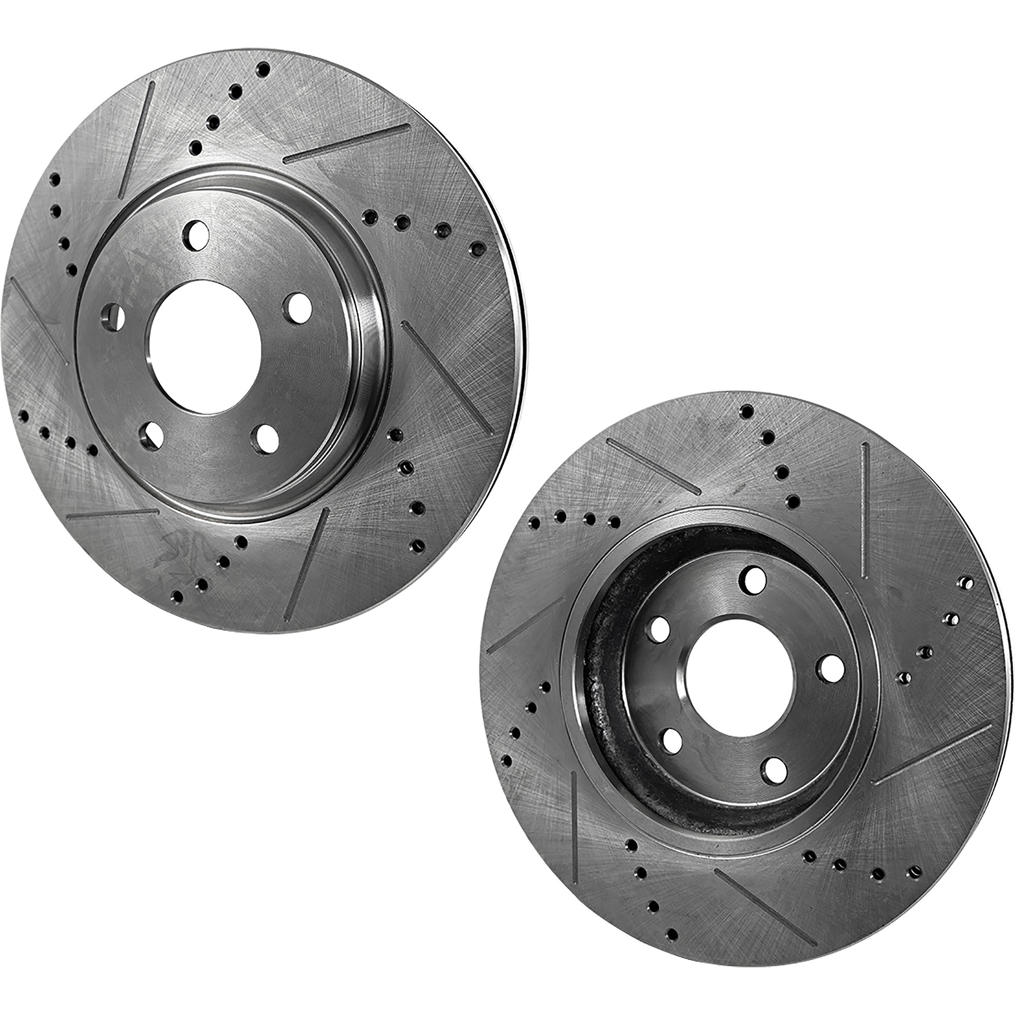 AM ALTIMA 02-17 MAXIMA 04-08 REAR BRAKE DISC RH AND LH Cross drilled and Slotted SKU SET STPN27110015DRS2 OEM 19987-31312-145398-476840-0832