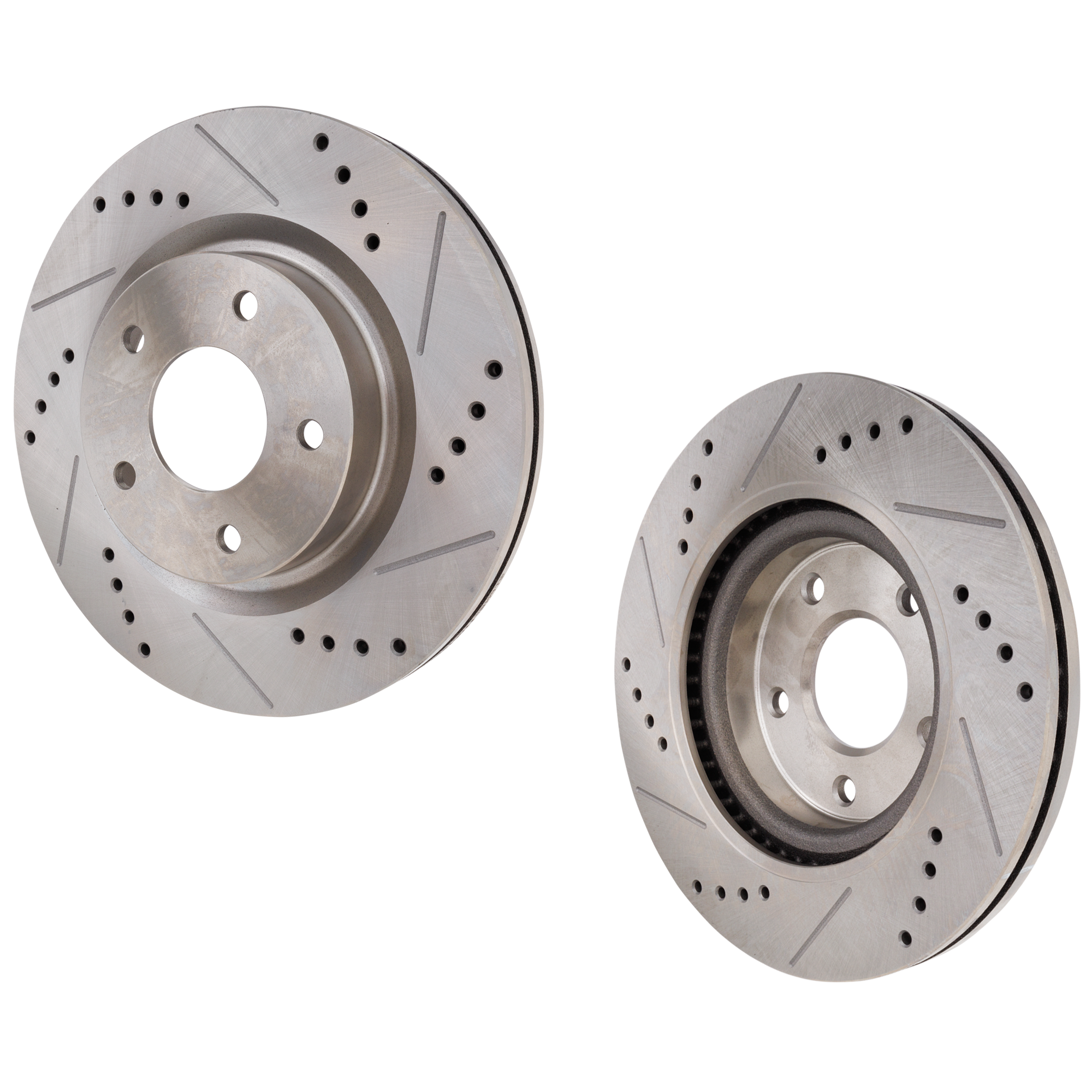 AM ALTIMA 07-13 FRONT BRAKE DISC RH AND LH Cross drilled and Slotted SKU SET STPN27110016DRS2 OEM 31464-44589-60430-476245-08330