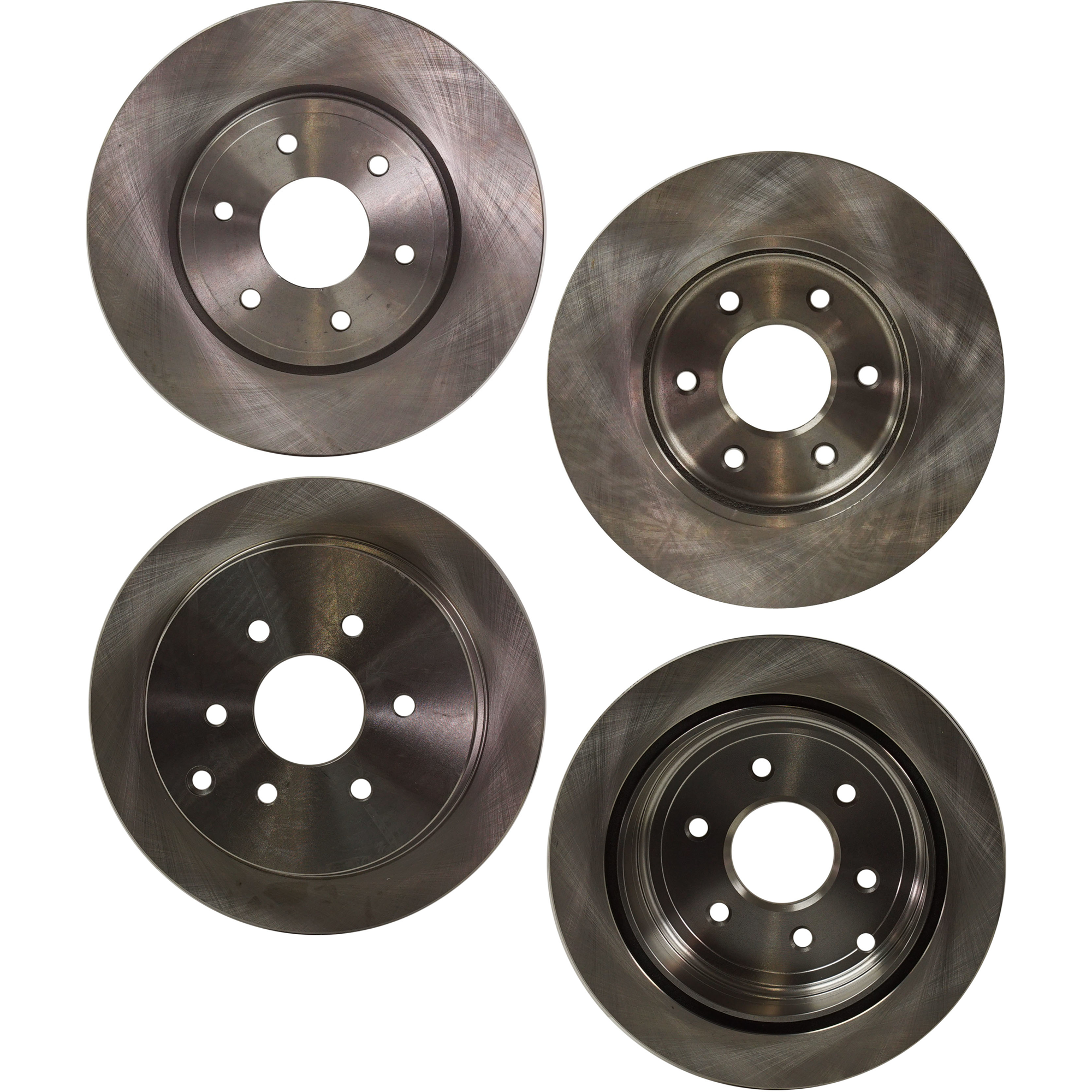 AM EQUATOR 09-12 FRONTIER 05-19 FRONT AND REAR BRAKE DISC 4 Wheel Set SKU SET STPN27110019-4 OEM 40206EA01A 402069BD0B 402069BD