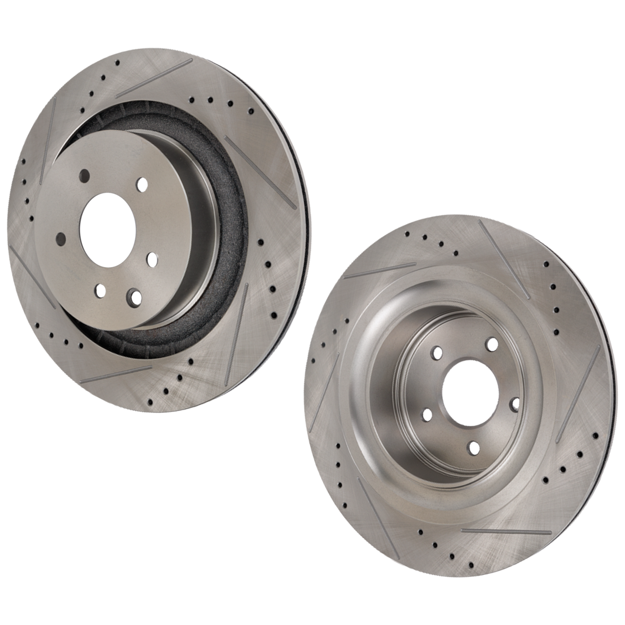 AM G37-08-13-370Z 09-20 REAR BRAKE DISC RH AND LH Drilled and Slotted SKU SET STPN27110022DRS2 OEM 31517-44619-850134-900722-6006