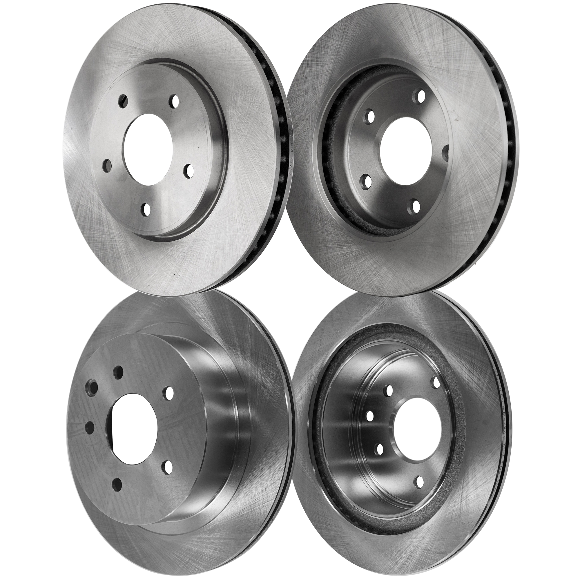 AM LEAF 11-23 FRONT AND REAR BRAKE DISC 4 Wheel Set SKU SET STPN27110024-4 OEM 432068H305-432068H700-432068H7