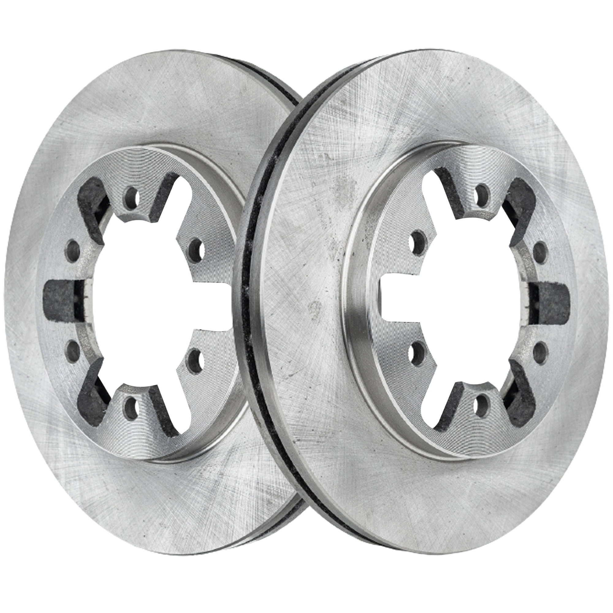AM NISSAN 720-85-86 PICKUP 95-97 FRONT BRAKE DISC RH AND LH 2 Wheel Set SKU SET STPN27110033-2 OEM 4020601G00-4020601G01-4020601G