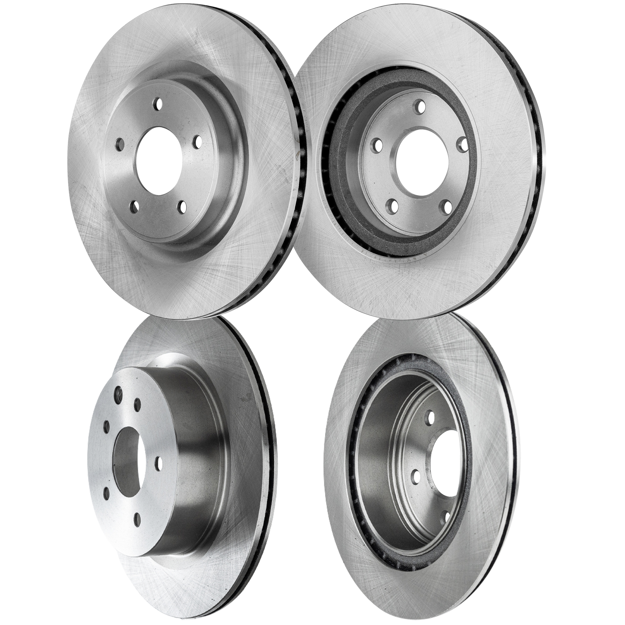 AM QX50-16-17-370Z 20-20 FRONT AND REAR BRAKE DISC 4 Wheel Set SKU SET STPN27110038-4 A OEM 43206EG000-44765-0833566-85035