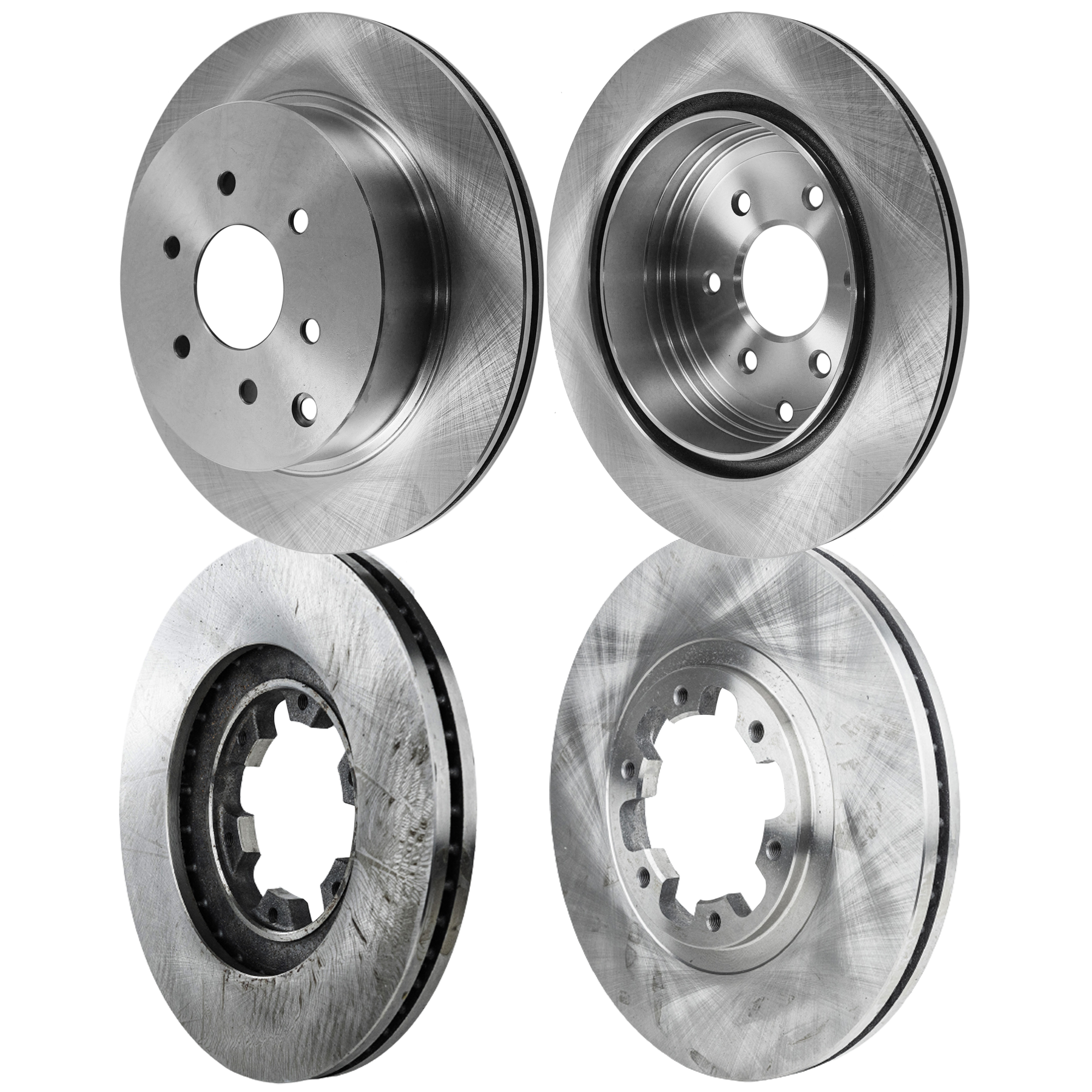 AM PATHFINDER 04-04 FRONT AND REAR BRAKE DISC RH AND LH 4 Wheel Set Plain Surface SKU SET STPN27110040-4 OEM 40206VE800-402066W500-43206EA0