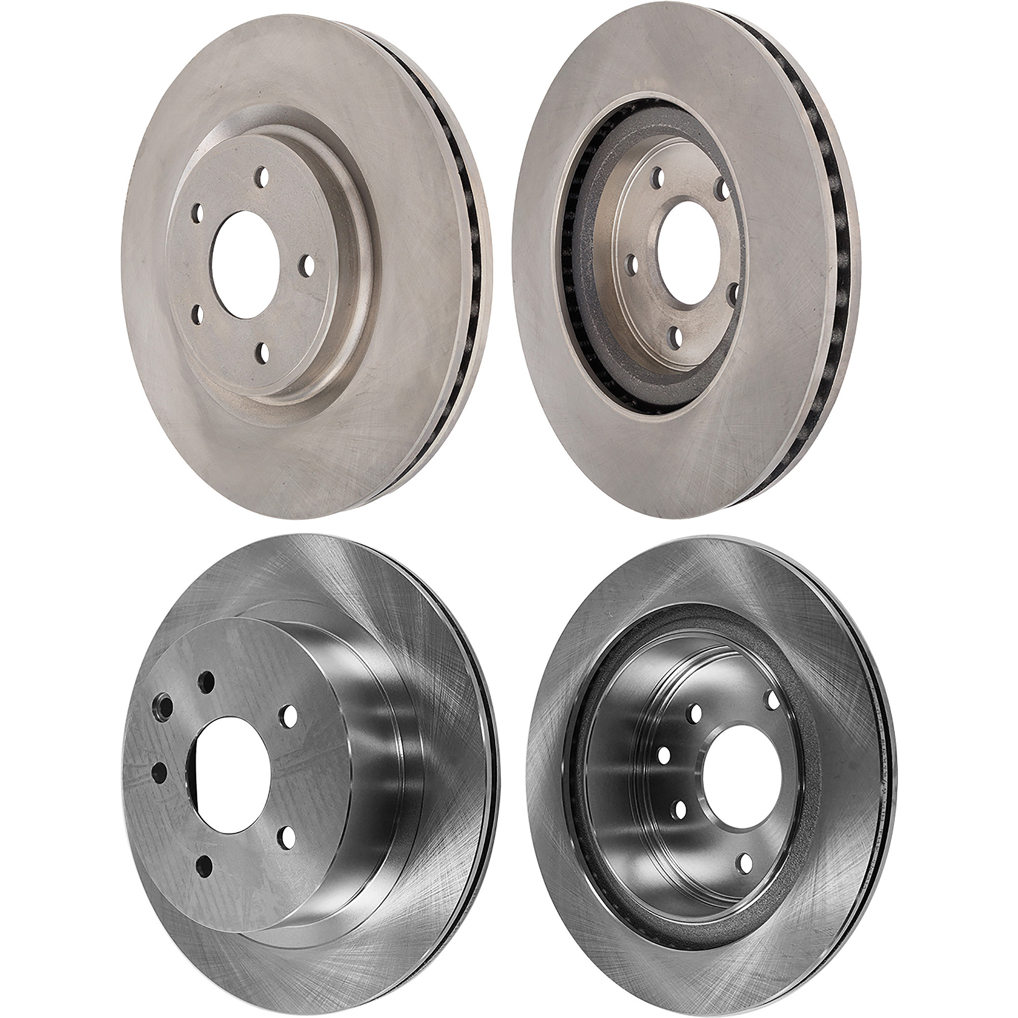 AM ROGUE 14-17 FRONT AND REAR BRAKE DISC 4 Wheel Set SKU SET STPN27110041-4 OEM 432068H305-432068H700-432068H7