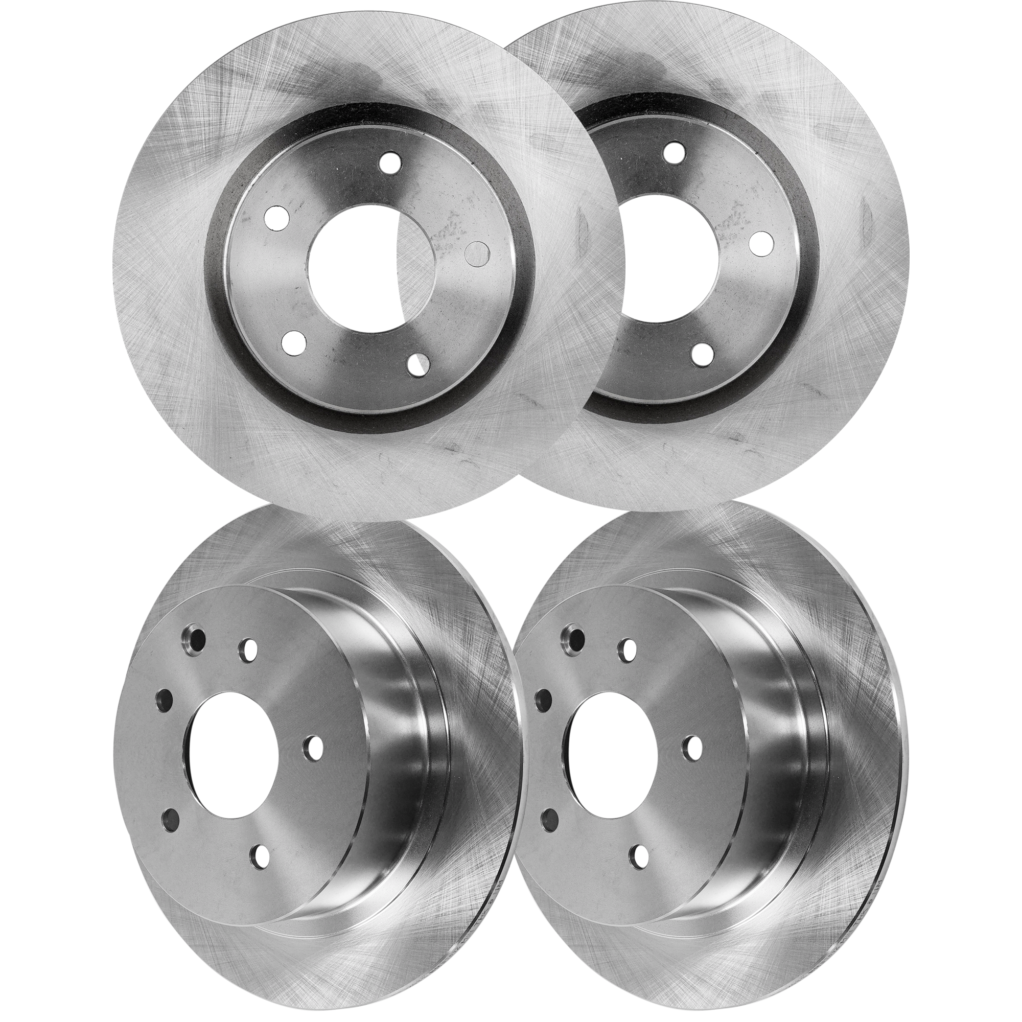 AM SENTRA 13-19 FRONT AND REAR BRAKE DISC 4 Wheel Set SKU SET STPN27110047-4 OEM 432068J102-432069Y000-432069W1