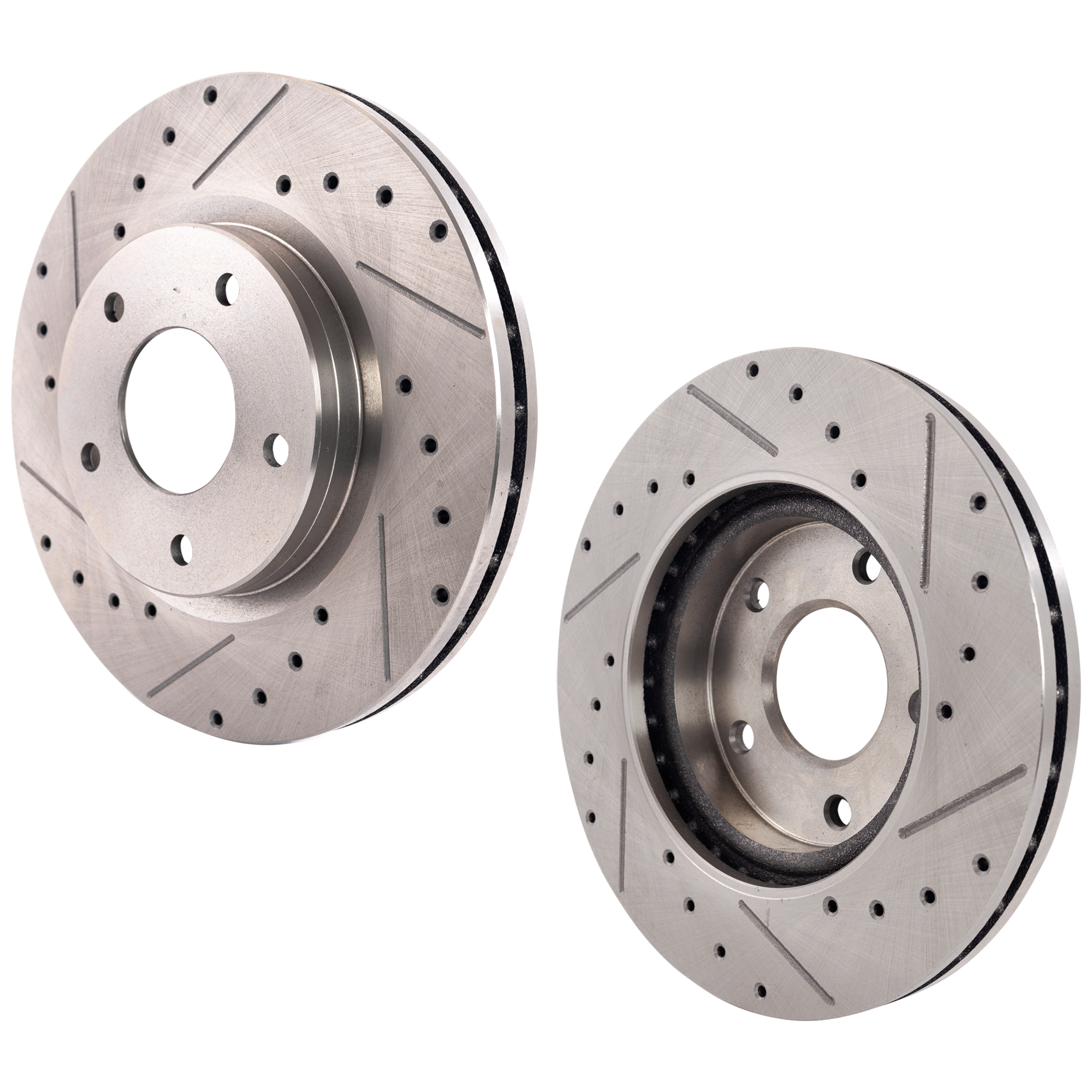 AM SENTRA 13-19 FRONT BRAKE DISC RH AND LH Drilled and Slotted SKU SET STPN27110047DRS2 OEM 44767-0833547-850374-60067064