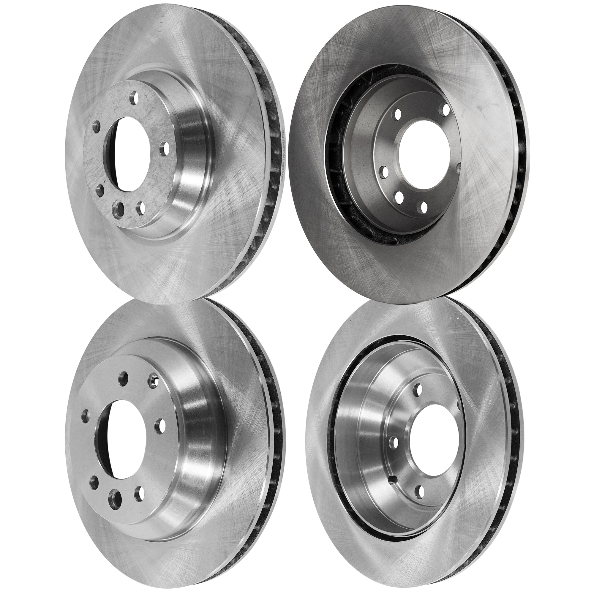 AM CAYENNE 03-18 FRONT AND REAR BRAKE DISC 4 Wheel Set SKU SET STPP27110003-4 OEM 7L6615301E 95535140150-7L86153