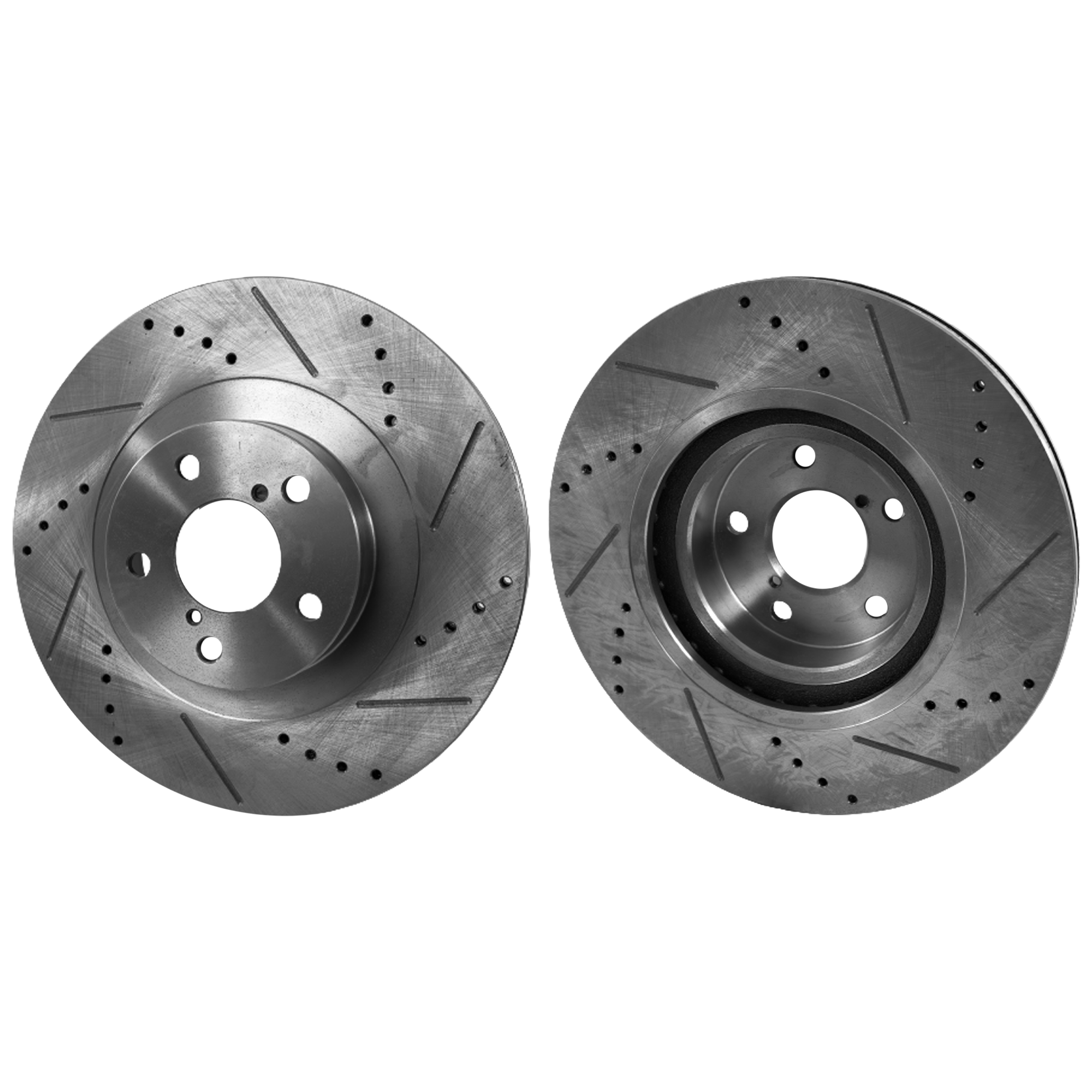 AM BAJA 04-06 BRZ 13-23 FRONT BRAKE DISC Drilled and Slotted SKU SET STPS27110004DRS2 OEM 31407-44306-145657-0833078-083