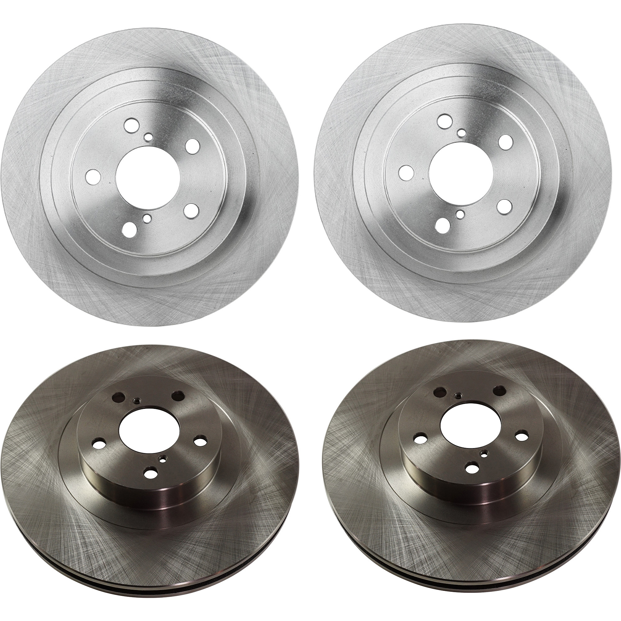 AM IMPREZA 06-07 FRONT AND REAR BRAKE DISC Plain Surface Vented 5 Lugs 4 Wheel Set SKU SET STPS27110014-4 C OEM 26300AE060-26310AC040-26310AC0