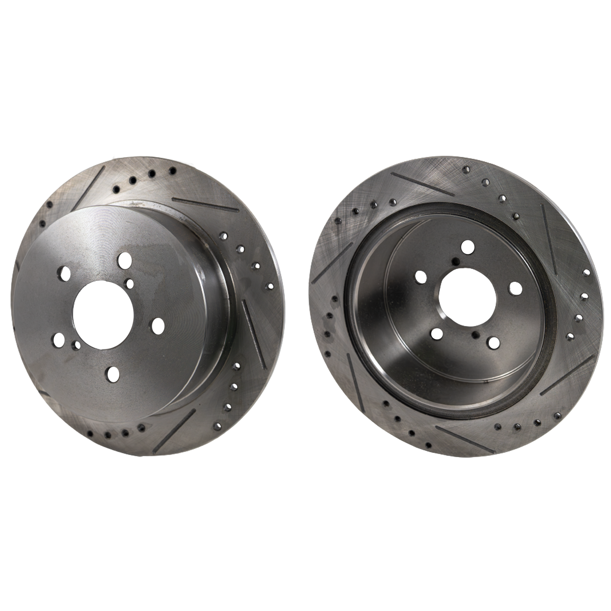 AM LEGACY OUTBACK 05-09 REAR BRAKE DISC RH AND LH Drilled and Slotted SKU SET STPS27110022DRS2 OEM 31403-44323-0833079-900422-488