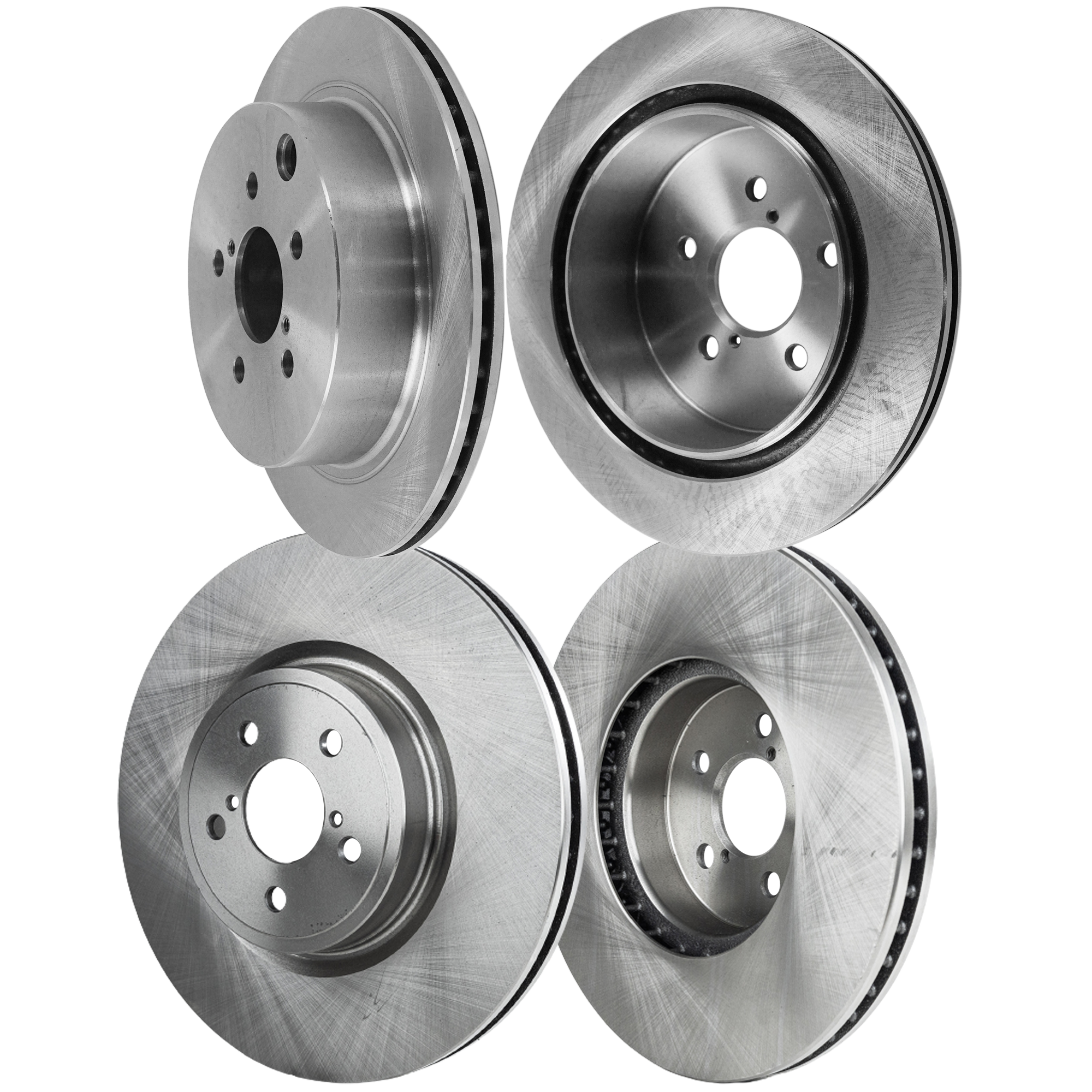 AM FORESTER 14-18 FRONT AND REAR BRAKE DISC 4 Wheel Set SKU SET STPS27110025-4 C OEM 26700SG000-26300AG001-26300AG0
