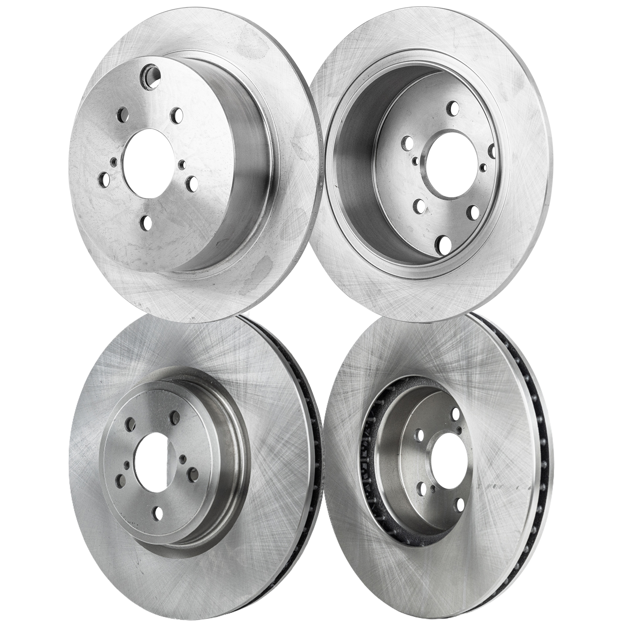 AM FORESTER 18-18 FRONT AND REAR BRAKE DISC RH AND LH 4 Wheel Set Plain Surface SKU SET STPS27110025-4 OEM 26300AG001-26300AG02A 26700FJ0