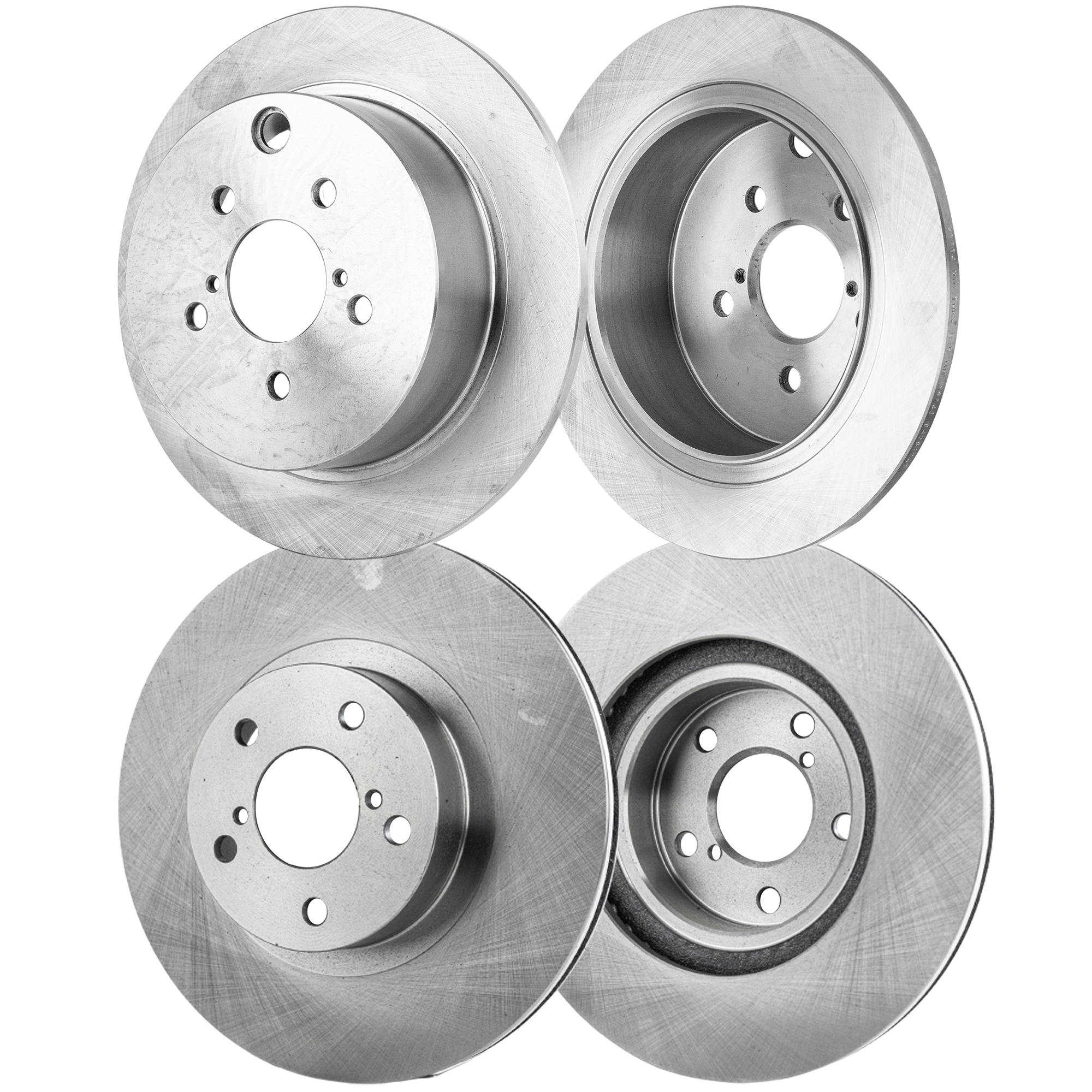 AM IMPREZA 12-16 FRONT AND REAR BRAKE DISC 4 Wheel Set SKU SET STPS27110030-4 A OEM 26700FJ000-26310AA091-26310AA0