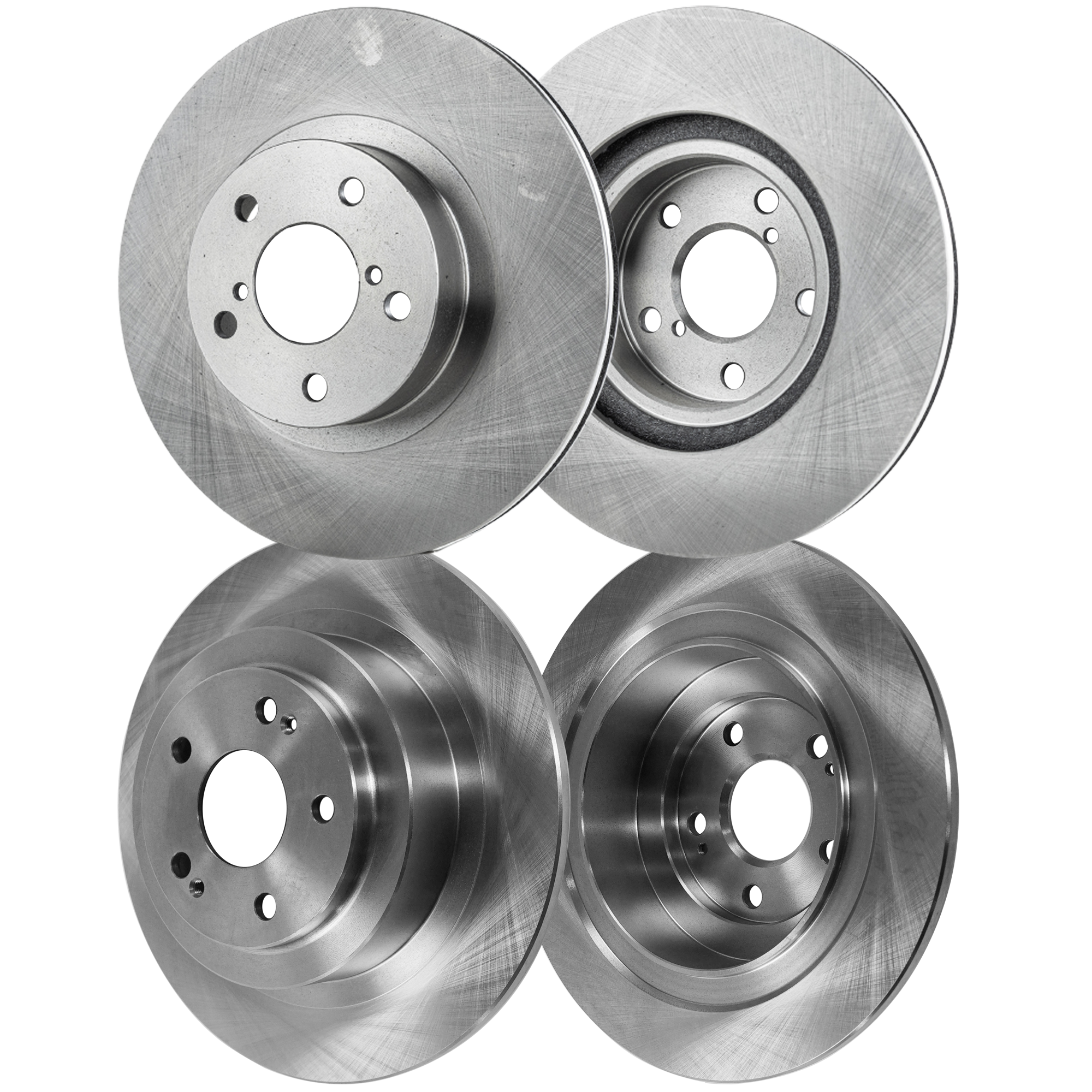 AM LEGACY 00-04 OUTBACK 00-00 FRONT AND REAR BRAKE DISC 4 Wheel Set Plain Surface Vented 5 Lugs SKU SET STPS27110030-4 C OEM 26310AA091-26310AA092-26310AA1