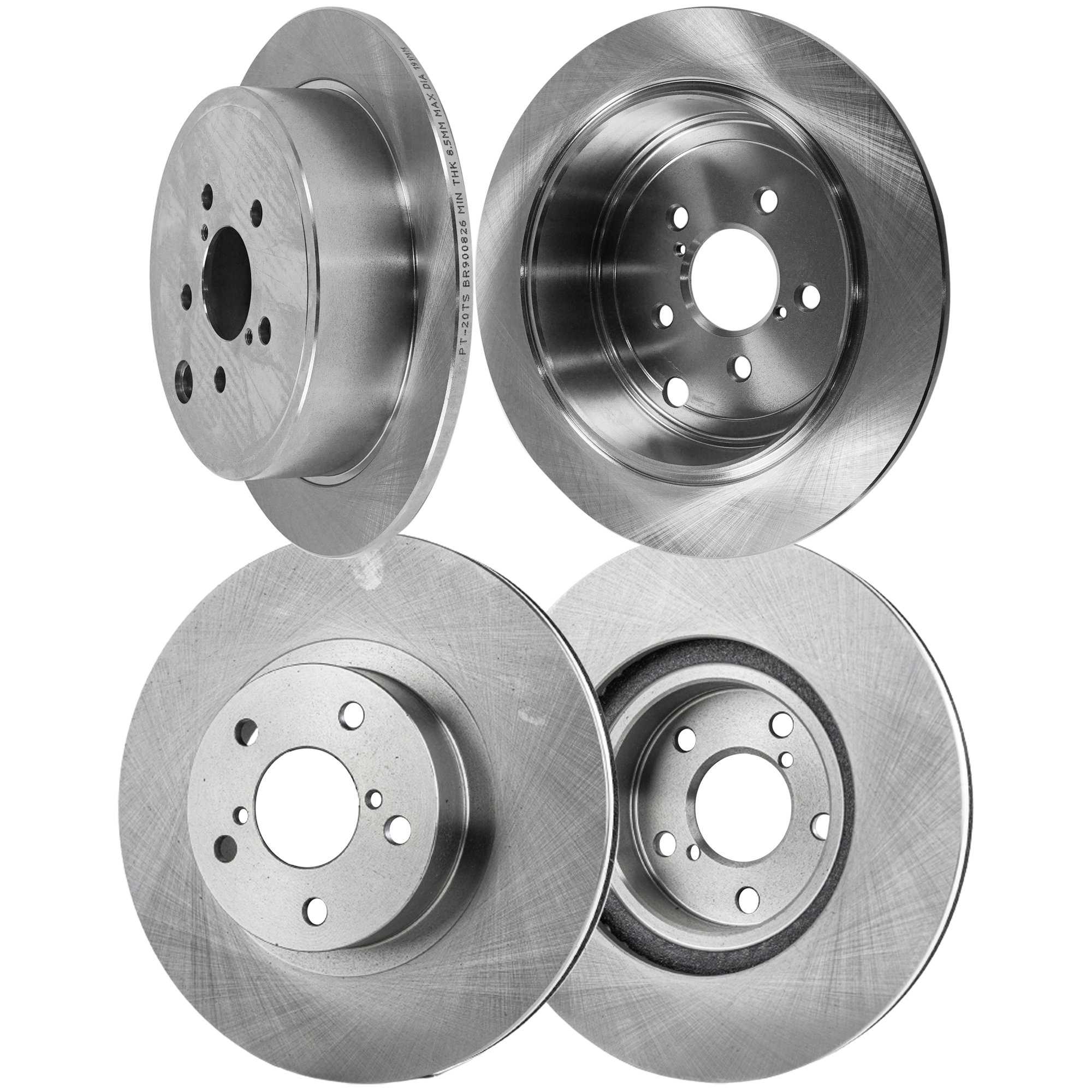 AM BRZ FR S 13-16 FRONT AND REAR BRAKE DISC 4 Wheel Set Plain Surface Vented 5 Lugs SKU SET STPS27110030-4 D OEM 26700FG000-26700AJ00A 26310AA0