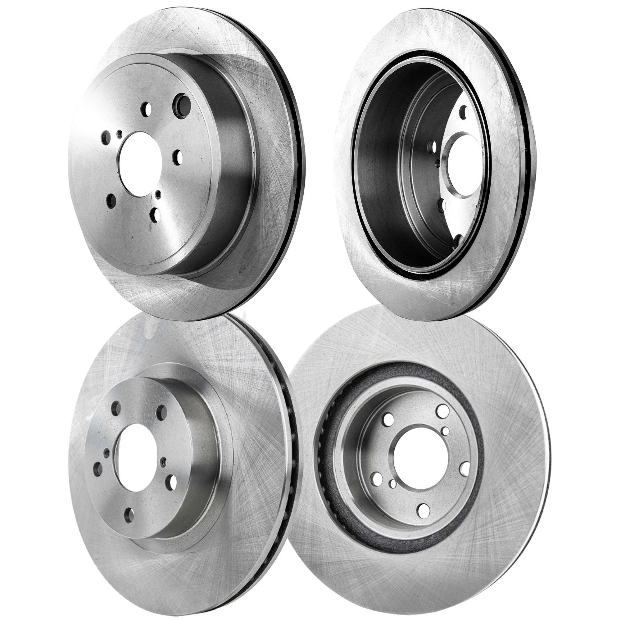 AM BRZ FR S 13-16 FRONT AND REAR BRAKE DISC RH AND LH 4 Wheel Set Plain Surface SKU SET STPS27110030-4 OEM 26310AA091-26310AA092-26310AA1