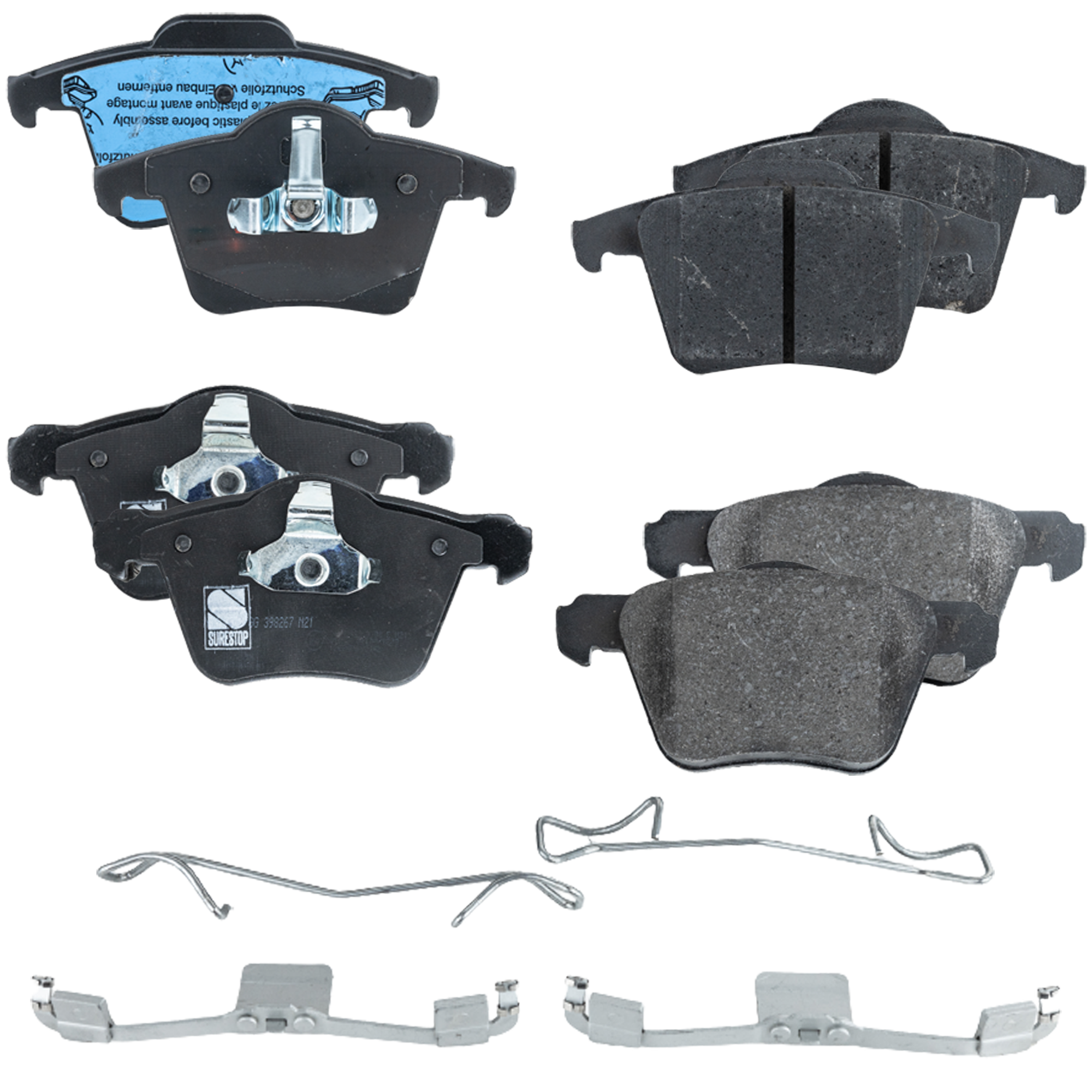AM XC90-03-14 FRONT AND REAR BRAKE PAD SET 4 Wheel Set SKU SET STPSSCP1003-4 OEM 2743300-2745280-307930930-2743
