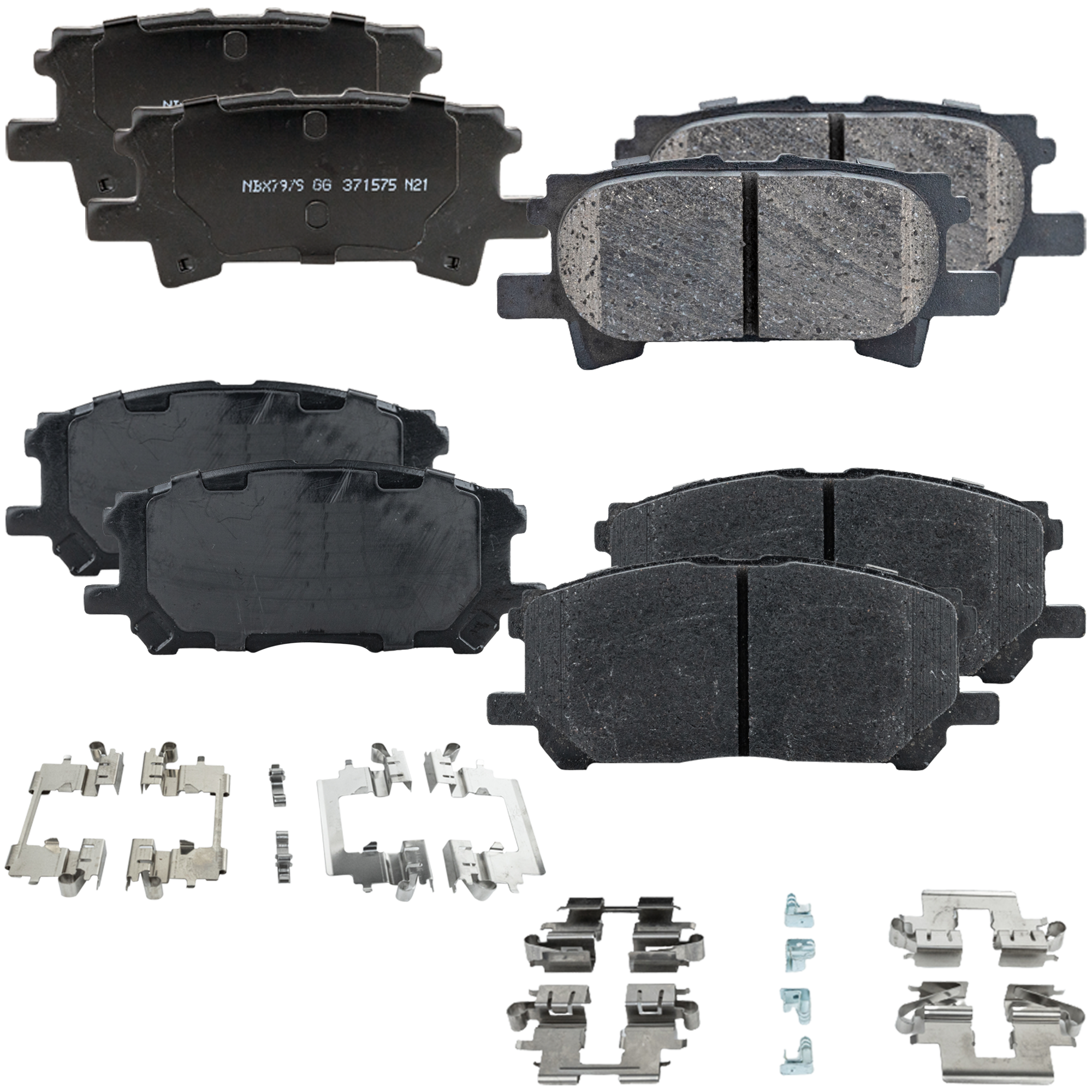 AM RX330-04-06 RX350-07-09 FRONT AND REAR BRAKE PAD SET 4 Wheel Set SKU SET STPSSCP1005-4 OEM 0446548100-0446648030-04466480