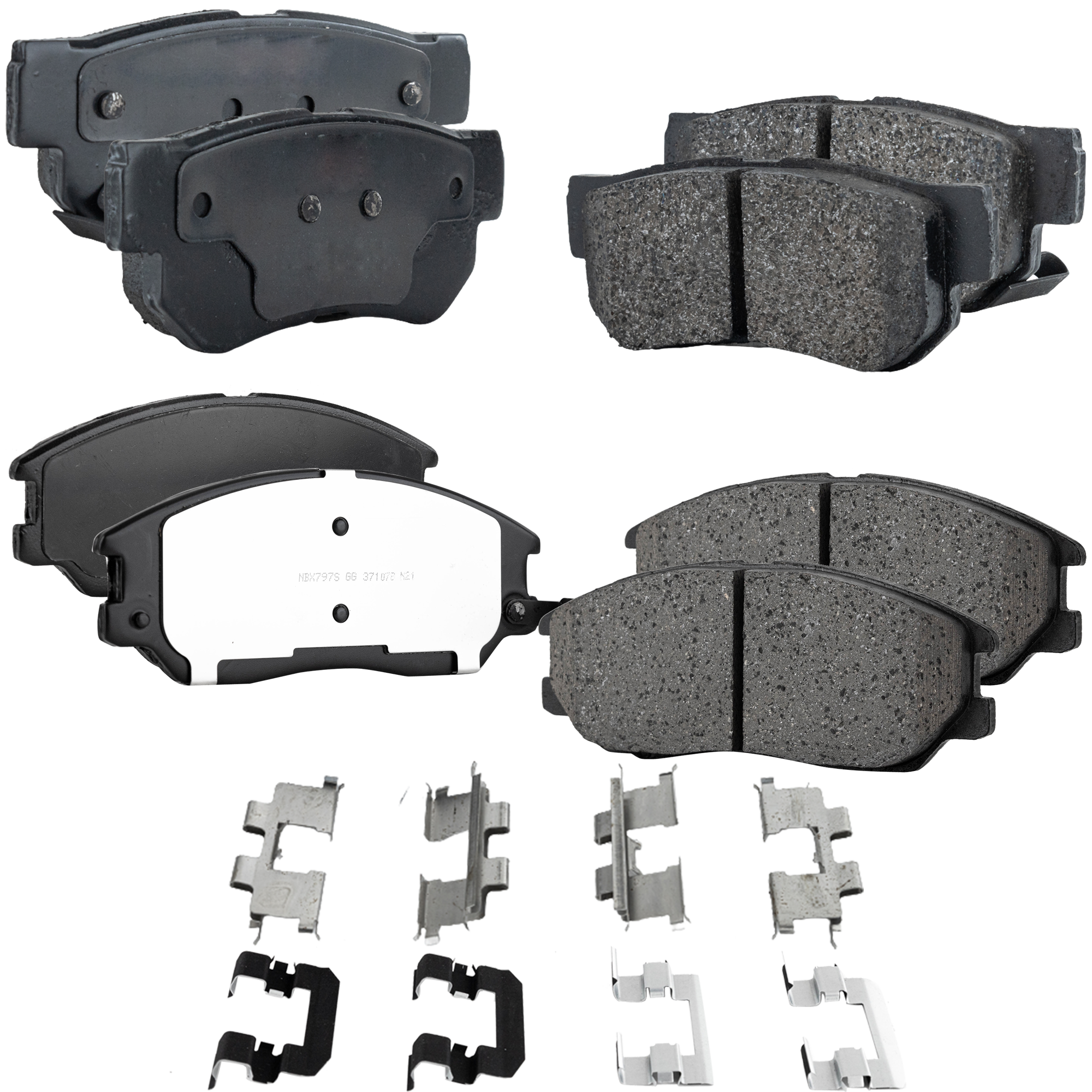 AM XG350-03-05 AMANTI 04-06 FRONT AND REAR BRAKE PAD SET 4 Wheel Set SKU SET STPSSCP1013-4 OEM 4K52Y3323Z 4K52Y3323ZFFF 58101