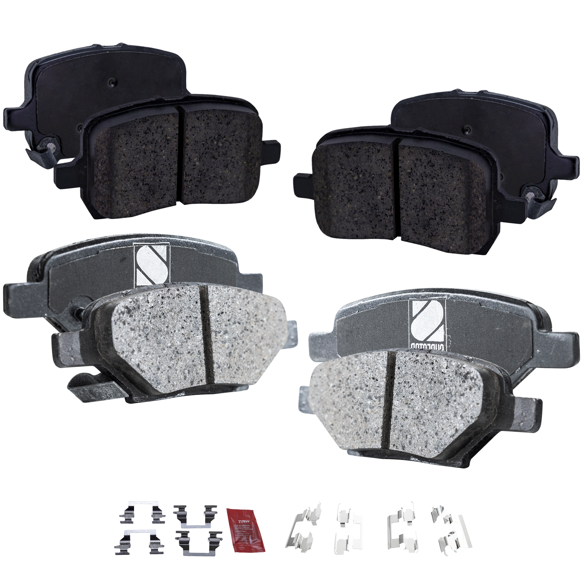 AM COBALT 05-07 HHR 08-10 FRONT AND REAR BRAKE PAD SET 4 Wheel Set SKU SET STPSSCP1028-4 OEM 22705327-22731037-22820407-258