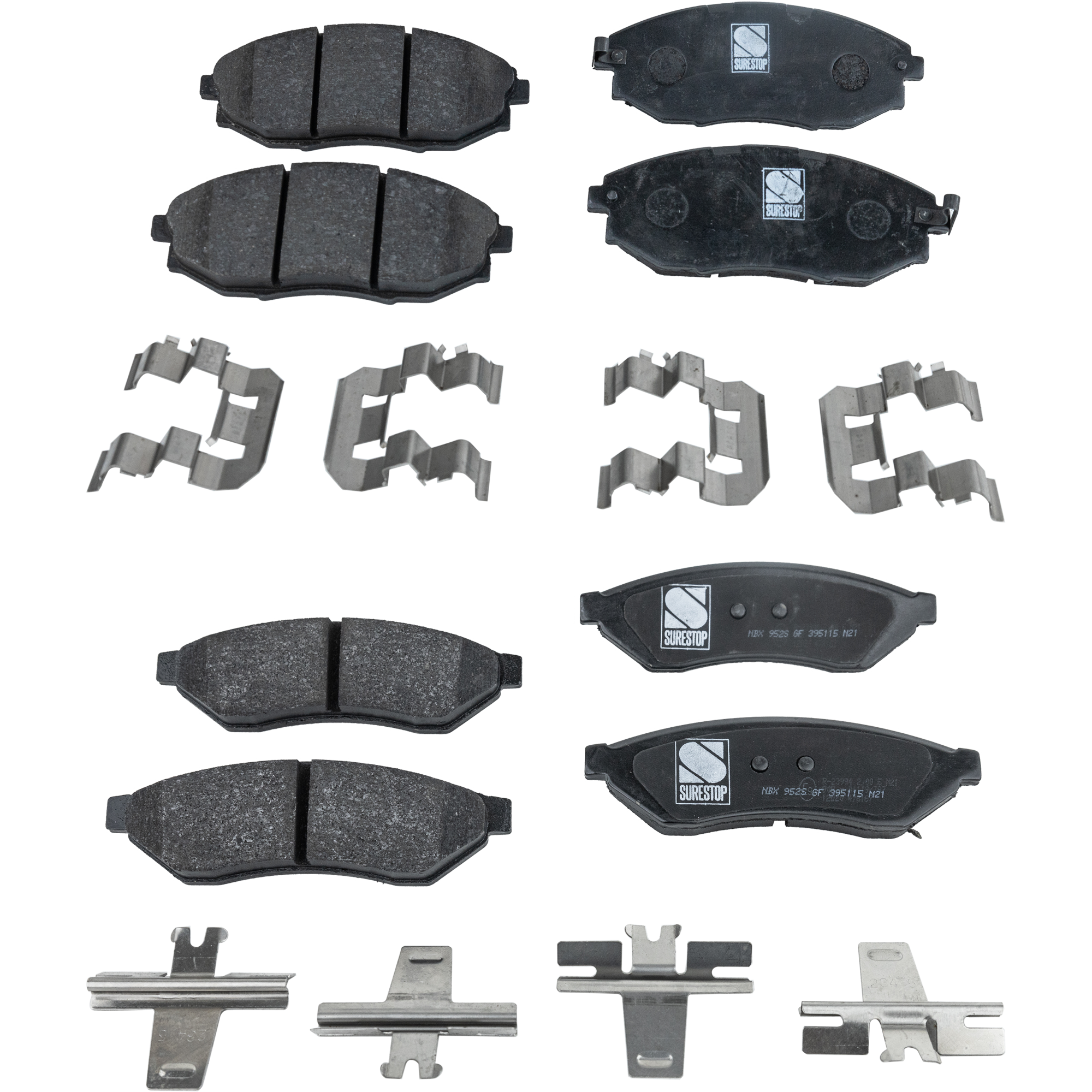 AM EPICA VERONA 04-06 FRONT AND REAR BRAKE PAD SET 4 Wheel Set SKU SET STPSSCP1031-4 OEM 5520086Z00-96496765-5550086Z00