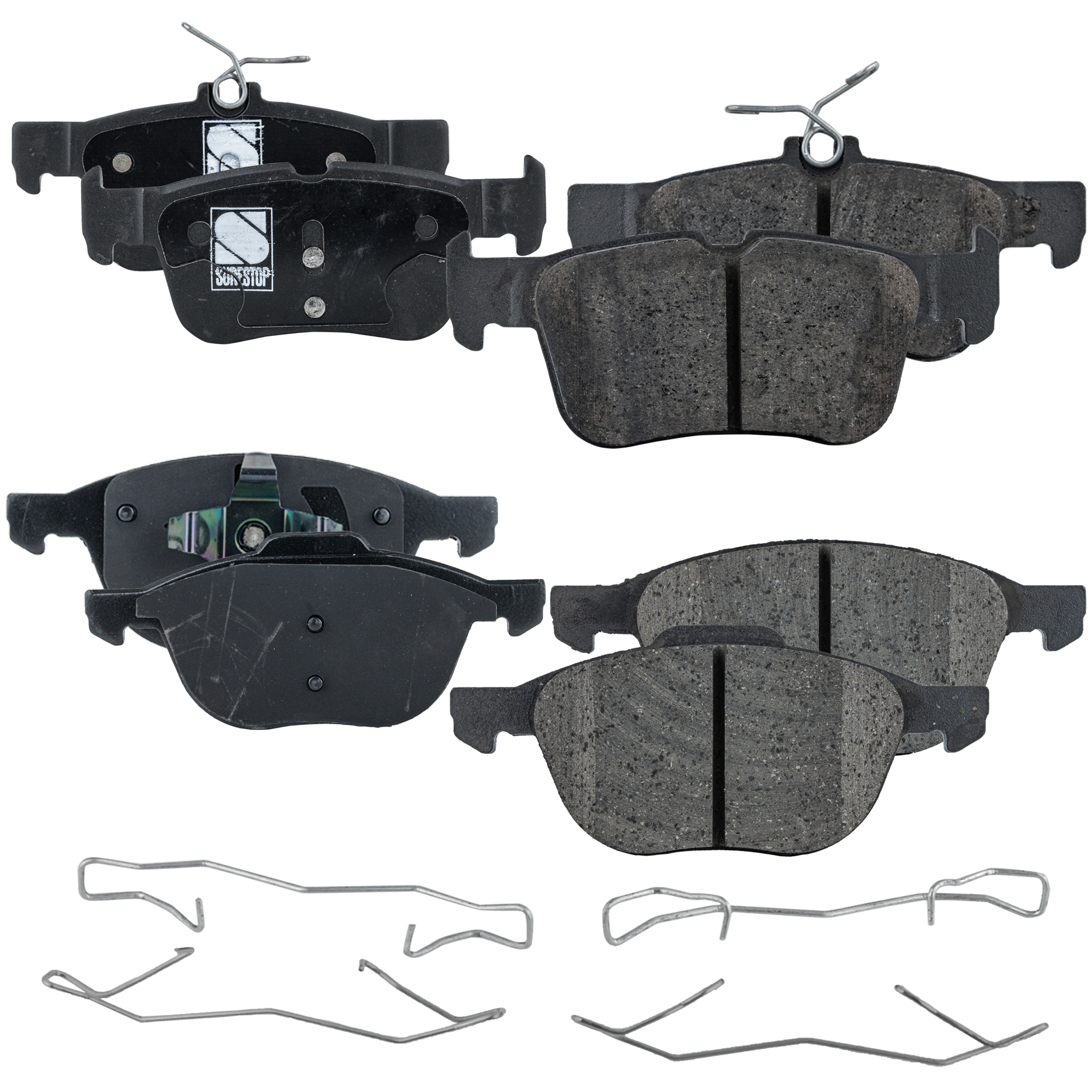 AM ESCAPE 17-19 FRONT AND REAR BRAKE PAD SET 4 Wheel Set SKU SET STPSSCP1044-4 B OEM 306817390-306835540-307150230