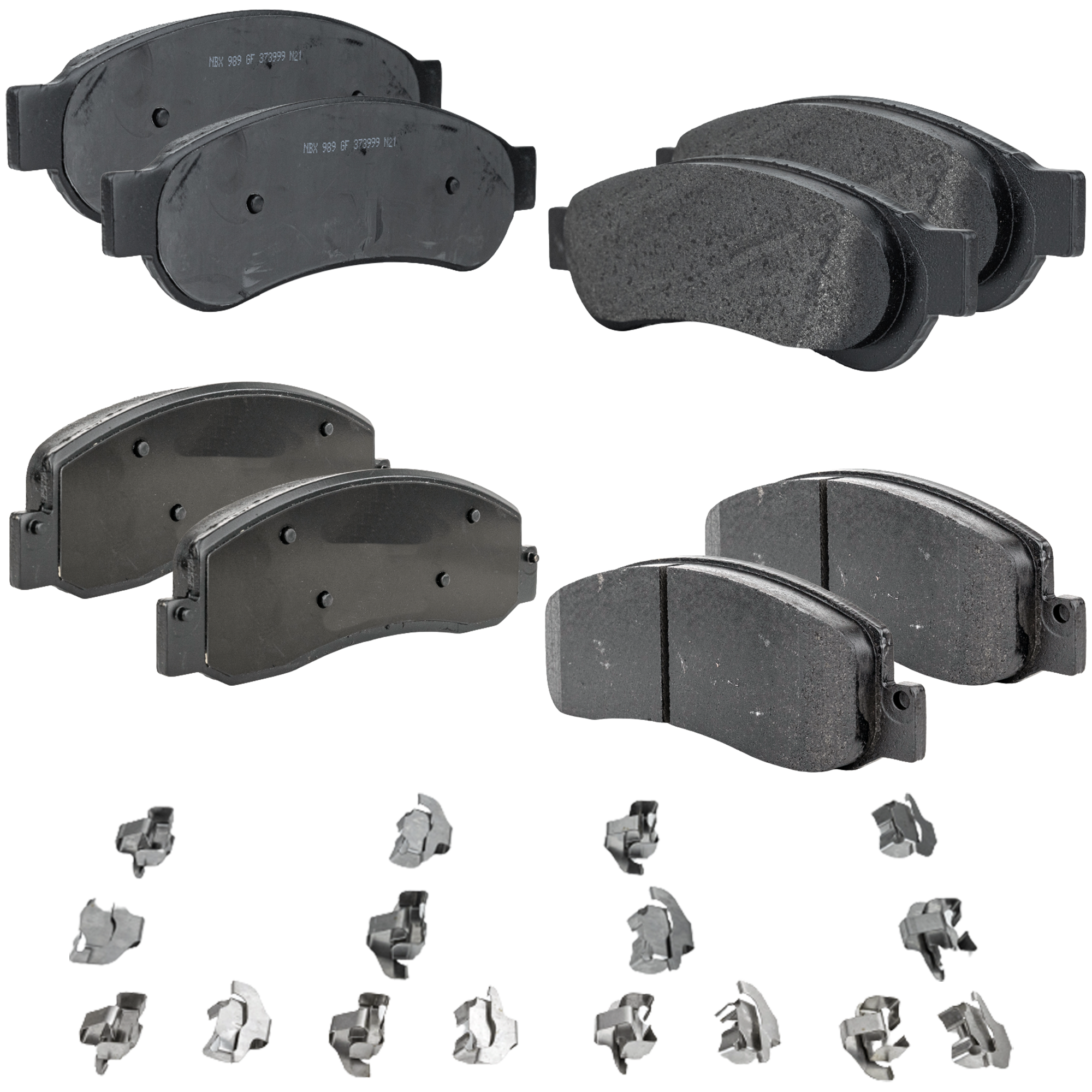 AM F 250 SUPER DUTY 08-10 F 350 SUPER DUTY 05-10 FRONT AND REAR BRAKE PAD SET 4 Wheel Set SKU SET STPSSCP1069-4 B OEM 5C3Z2001AA 5C3Z2001CA 5C3Z2200